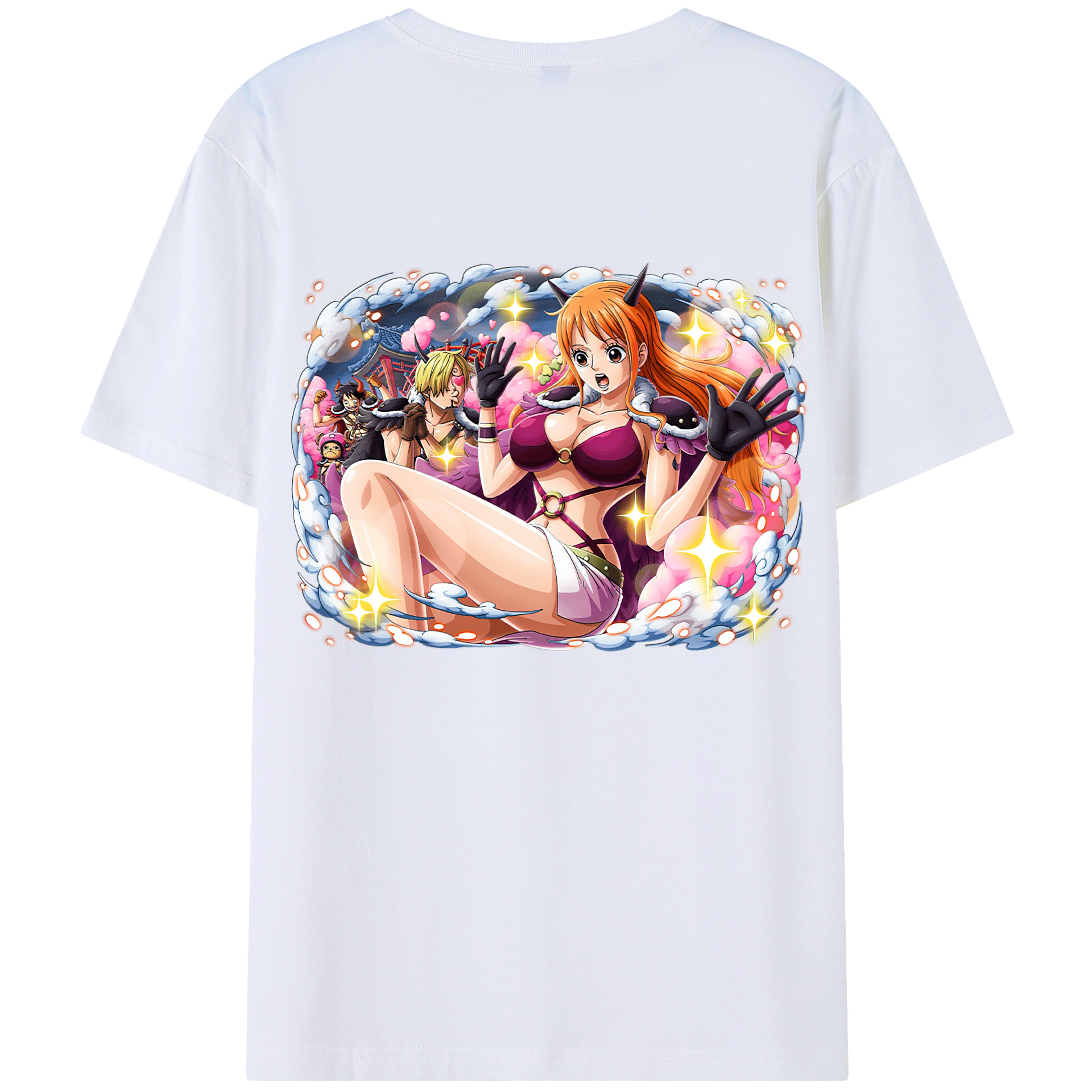 （画像用） ワンピース ナミ ONE PIECE Nami レディース半袖Tシャツ(バックプリント)