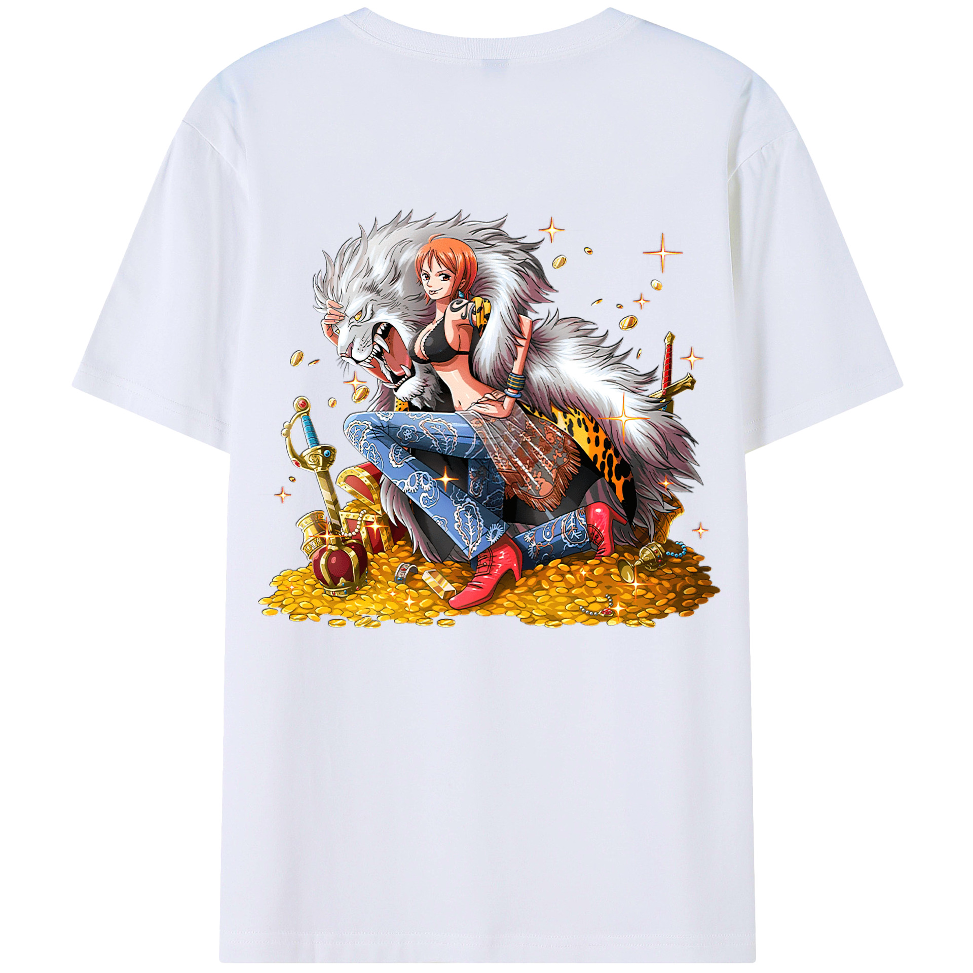 （画像用） ワンピース ナミ ONE PIECE Nami レディース半袖Tシャツ(バックプリント)