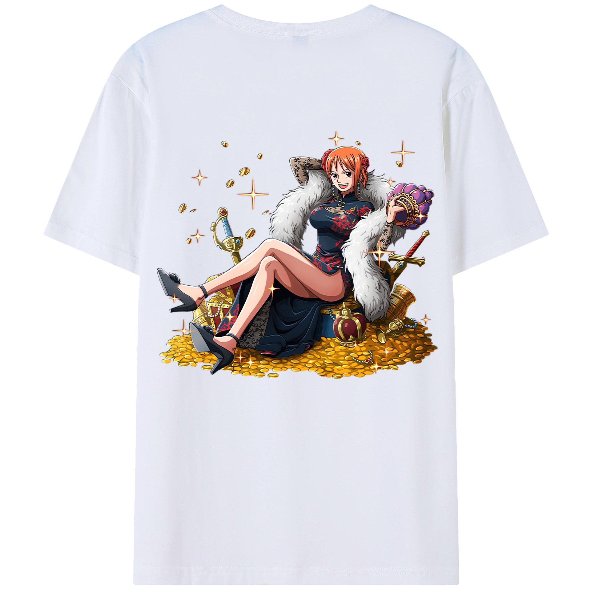 （画像用） ワンピース ナミ ONE PIECE Nami レディース半袖Tシャツ(バックプリント)