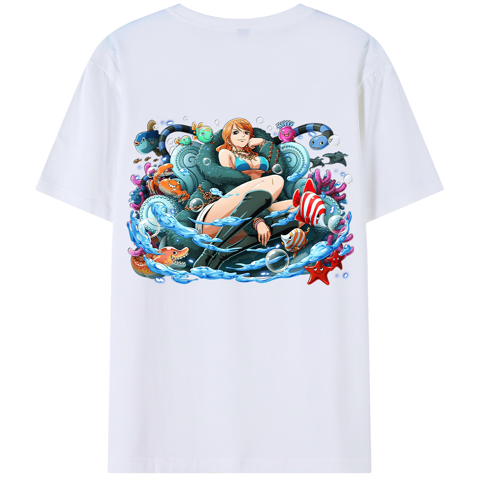 （画像用） ワンピース ナミ ONE PIECE Nami レディース半袖Tシャツ(バックプリント)