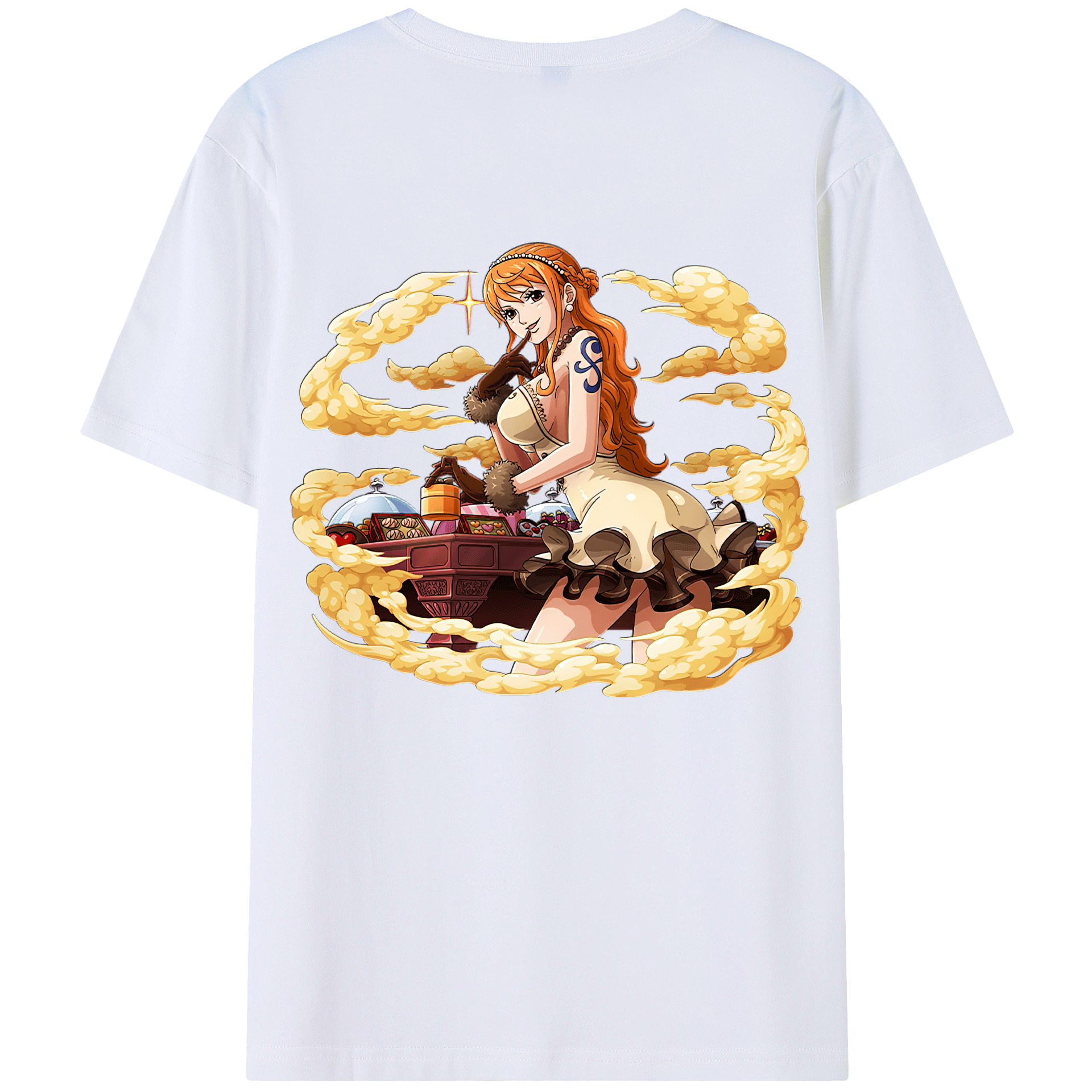 （画像用） ワンピース ナミ ONE PIECE Nami レディース半袖Tシャツ(バックプリント)