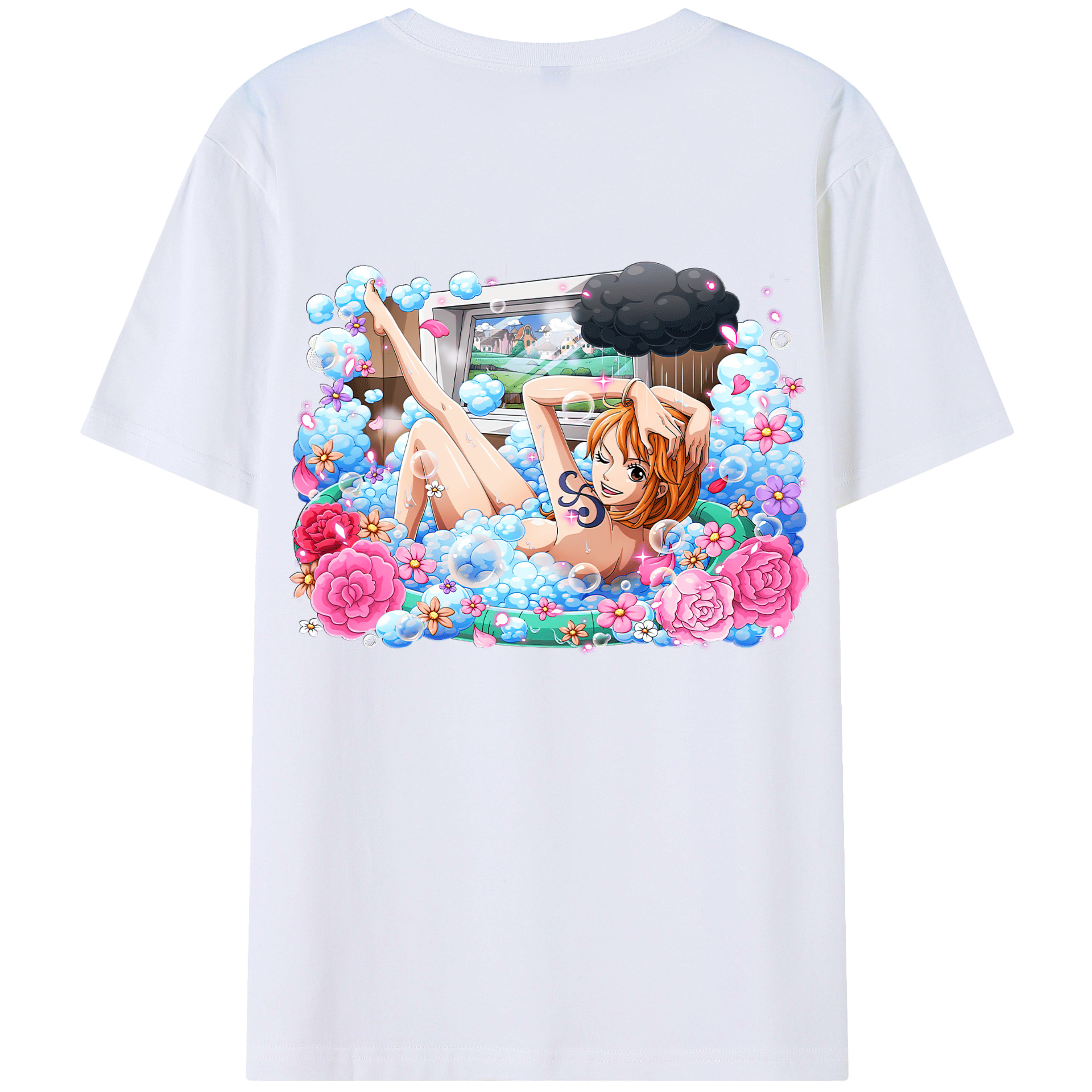 （画像用） ワンピース ナミ ONE PIECE Nami レディース半袖Tシャツ(バックプリント)
