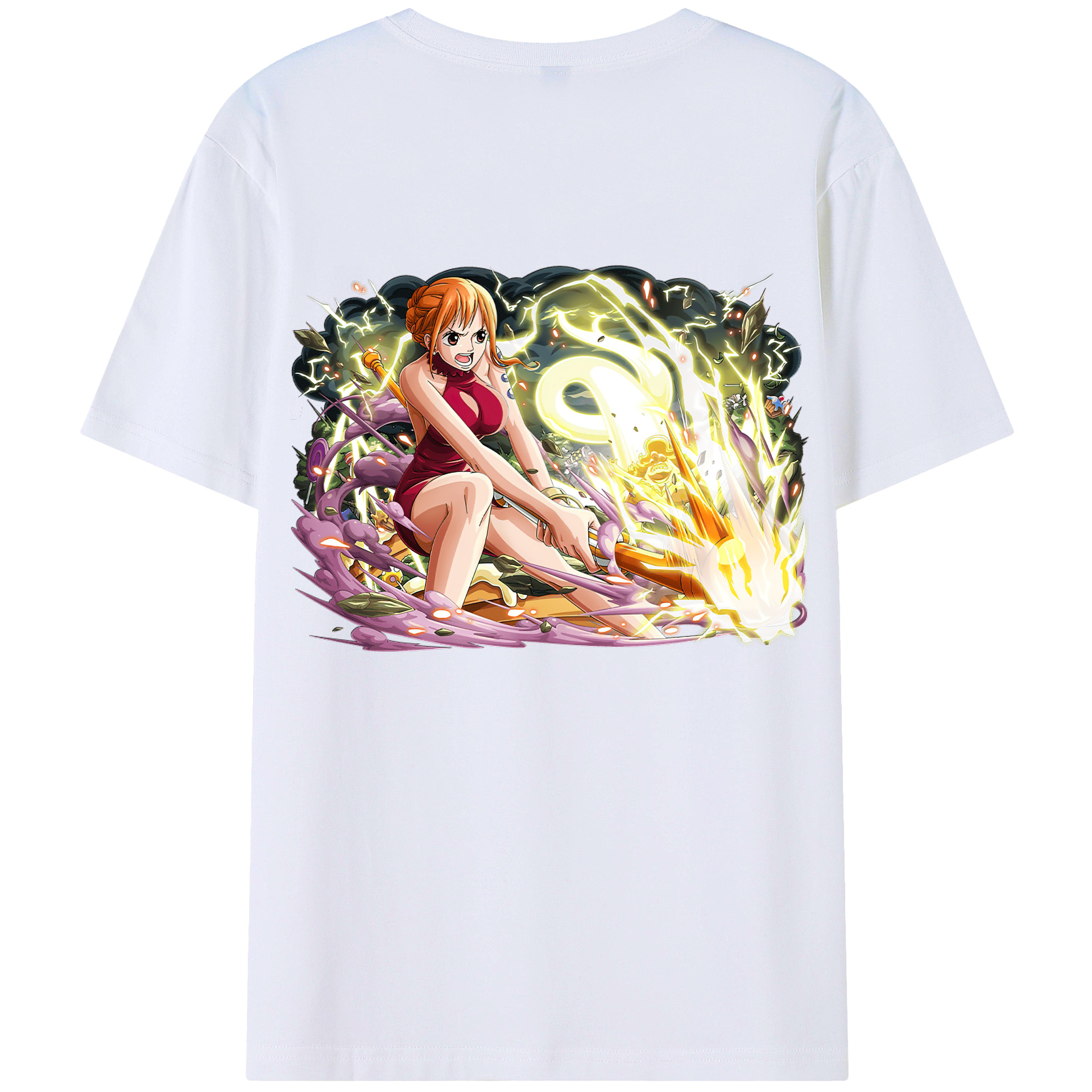 （画像用） ワンピース ナミ ONE PIECE Nami レディース半袖Tシャツ(バックプリント)