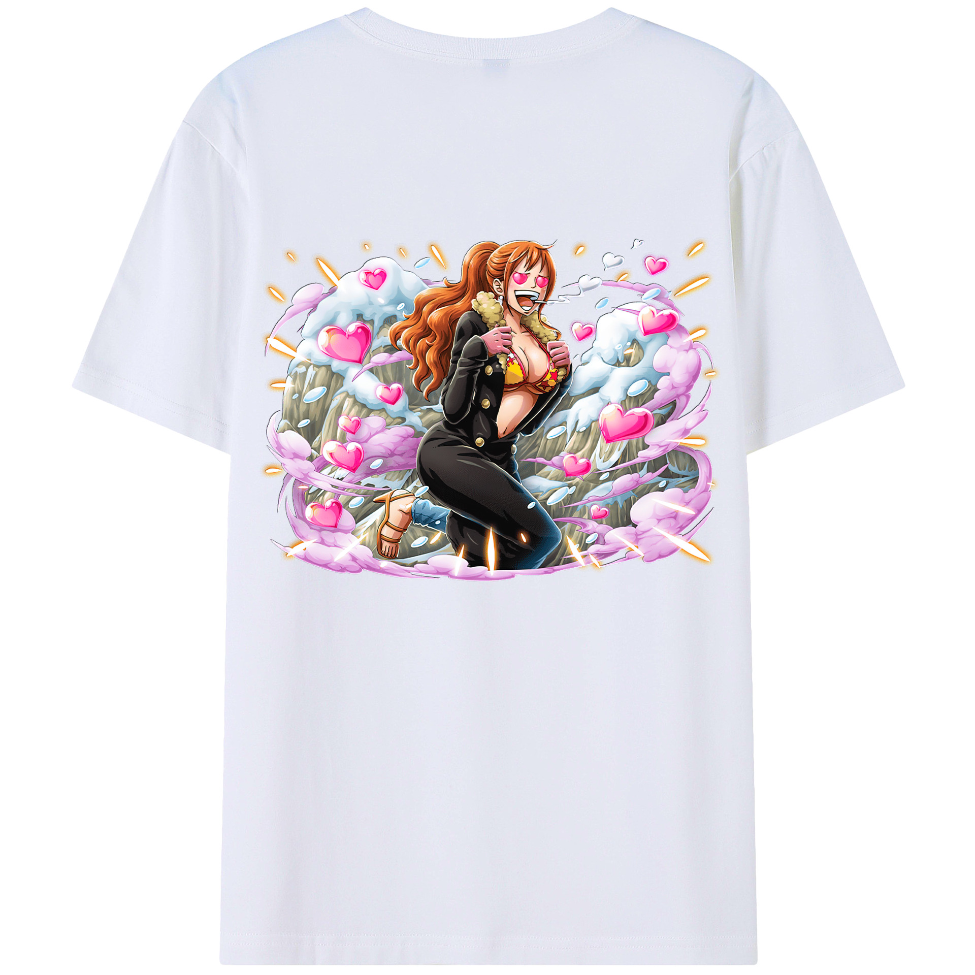（画像用） ワンピース ナミ ONE PIECE Nami レディース半袖Tシャツ(バックプリント)