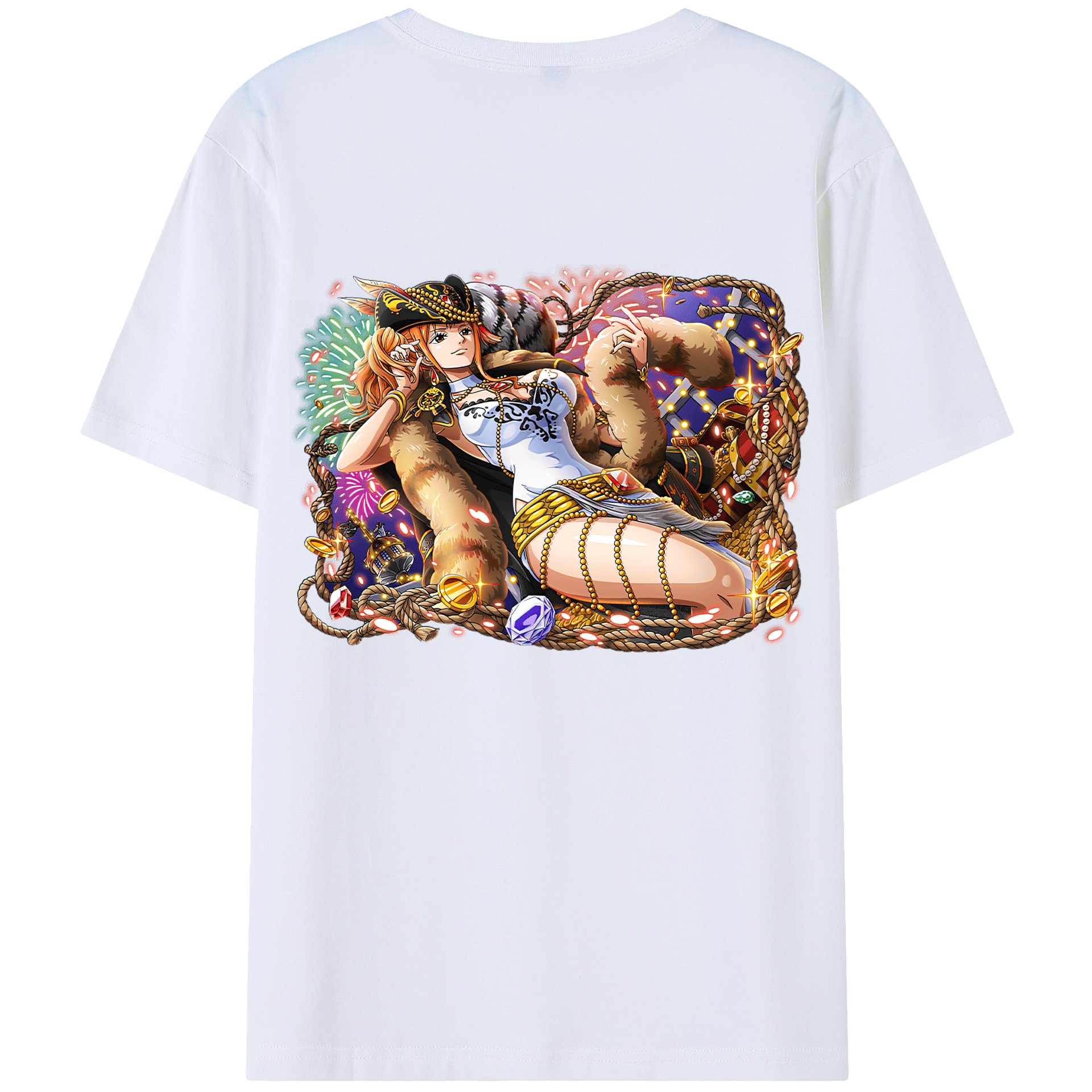 （画像用） ワンピース ナミ ONE PIECE Nami レディース半袖Tシャツ(バックプリント)