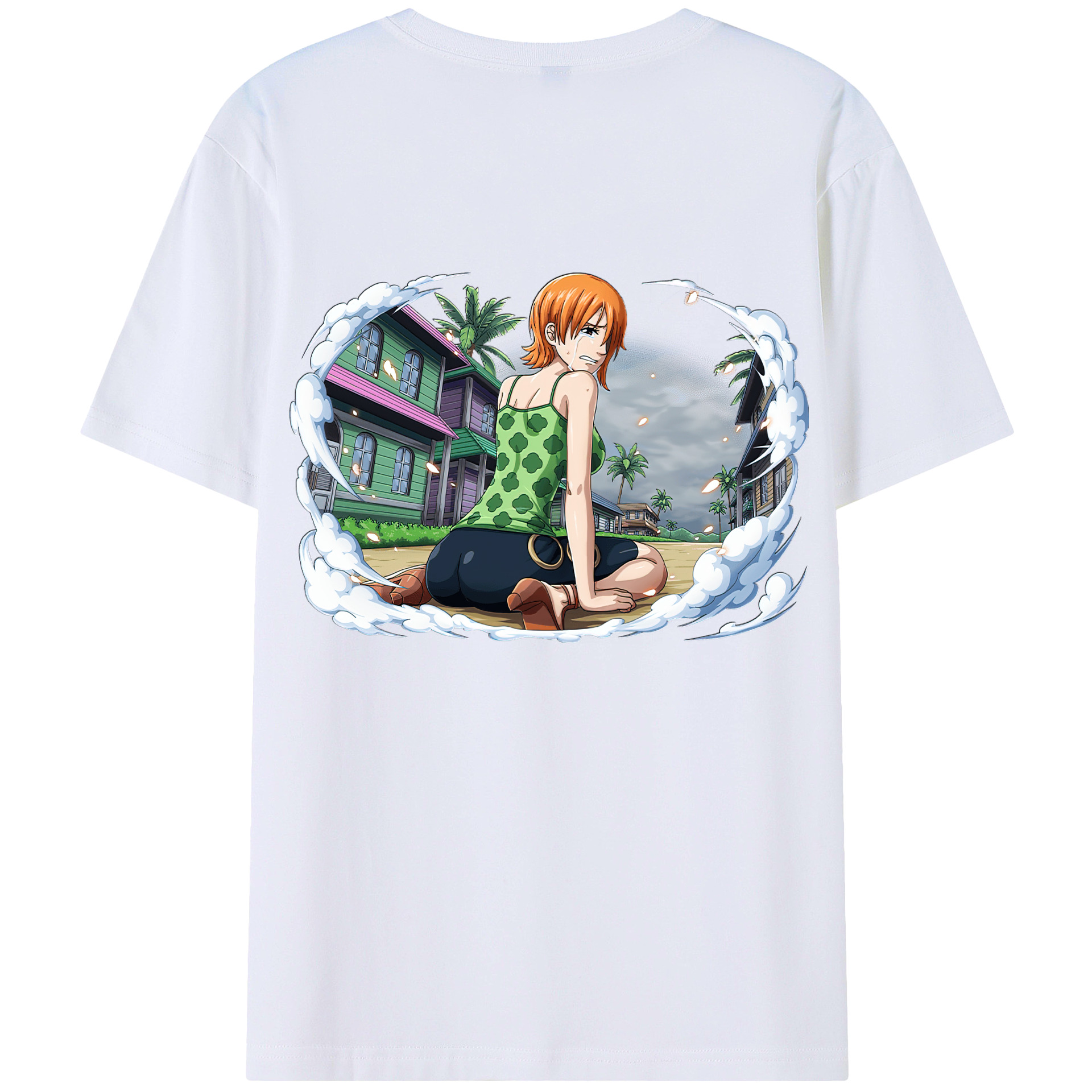 （画像用） ワンピース ナミ ONE PIECE Nami レディース半袖Tシャツ(バックプリント)