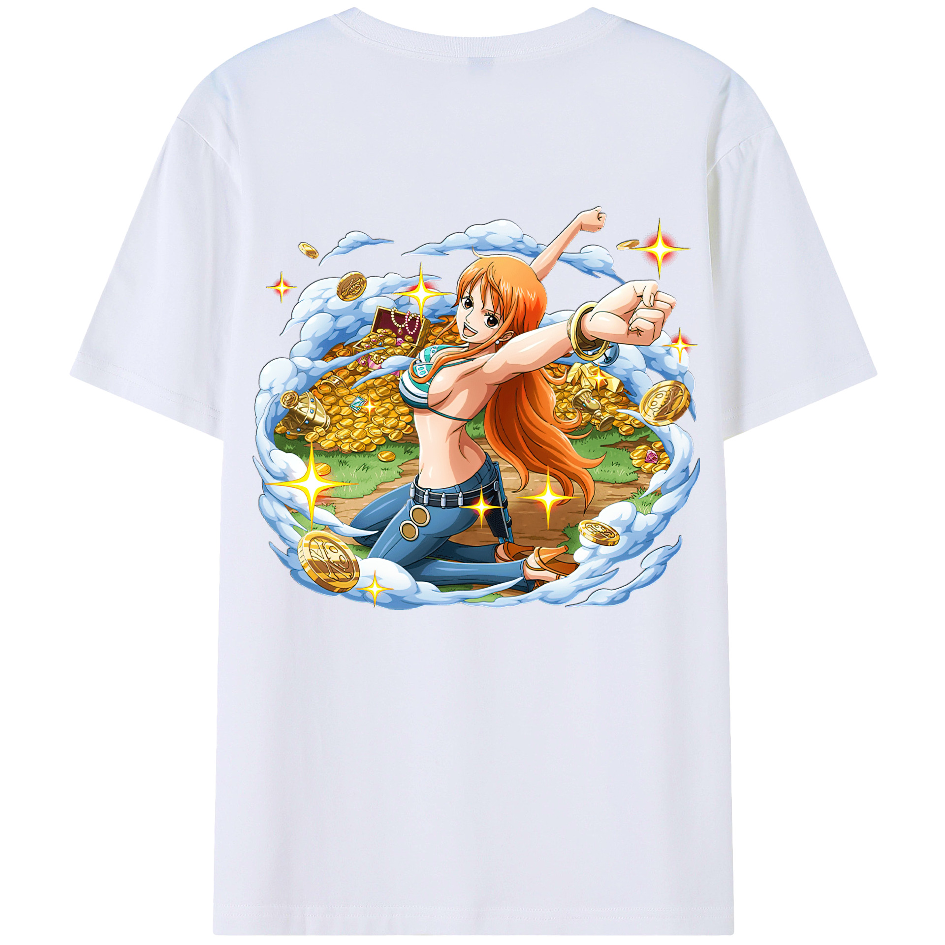 （画像用） ワンピース ナミ ONE PIECE Nami レディース半袖Tシャツ(バックプリント)