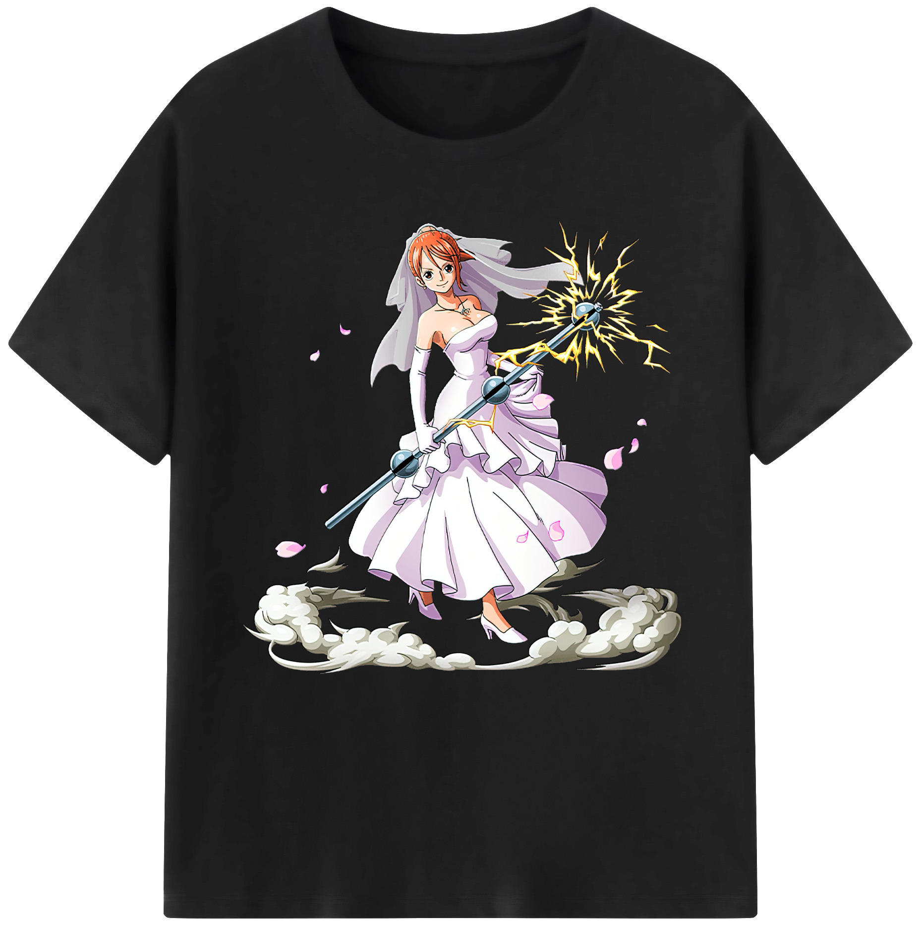（画像用） ワンピース ナミ ONE PIECE Nami レディースカジュアルプリントTシャツ（綿100％）