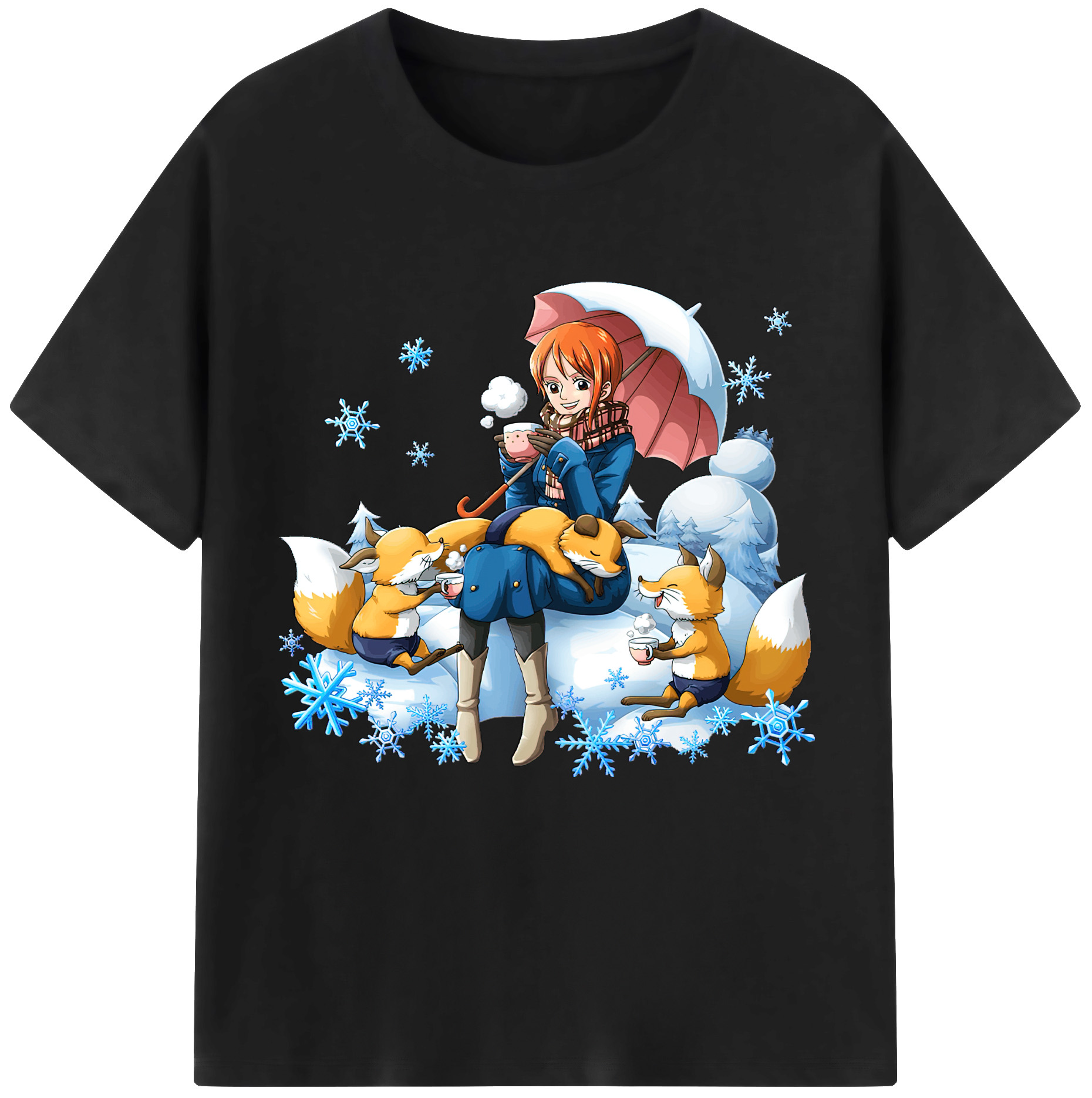 （画像用） ワンピース ナミ ONE PIECE Nami レディースカジュアルプリントTシャツ（綿100％）