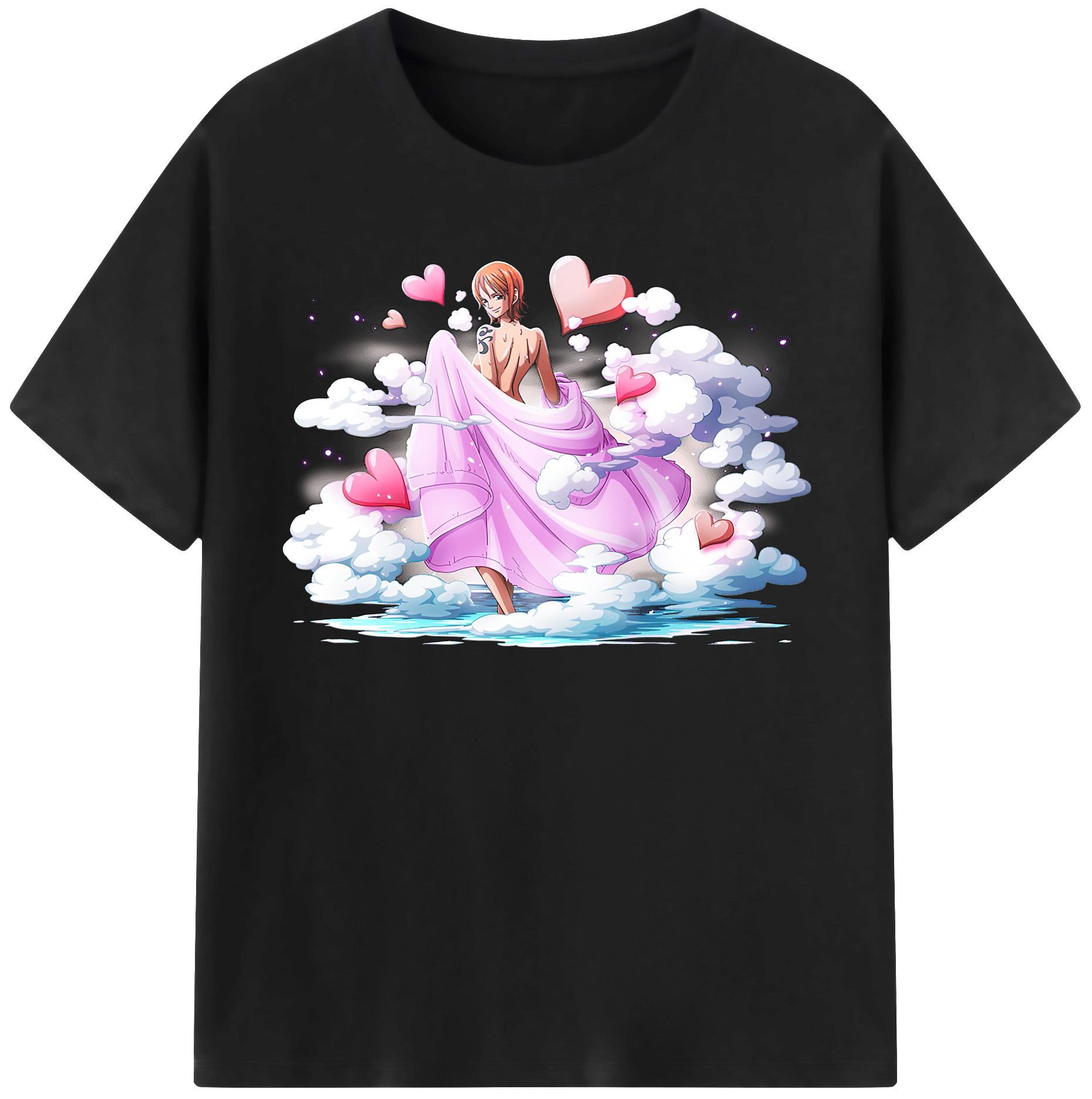 （画像用） ワンピース ナミ ONE PIECE Nami レディースカジュアルプリントTシャツ（綿100％）