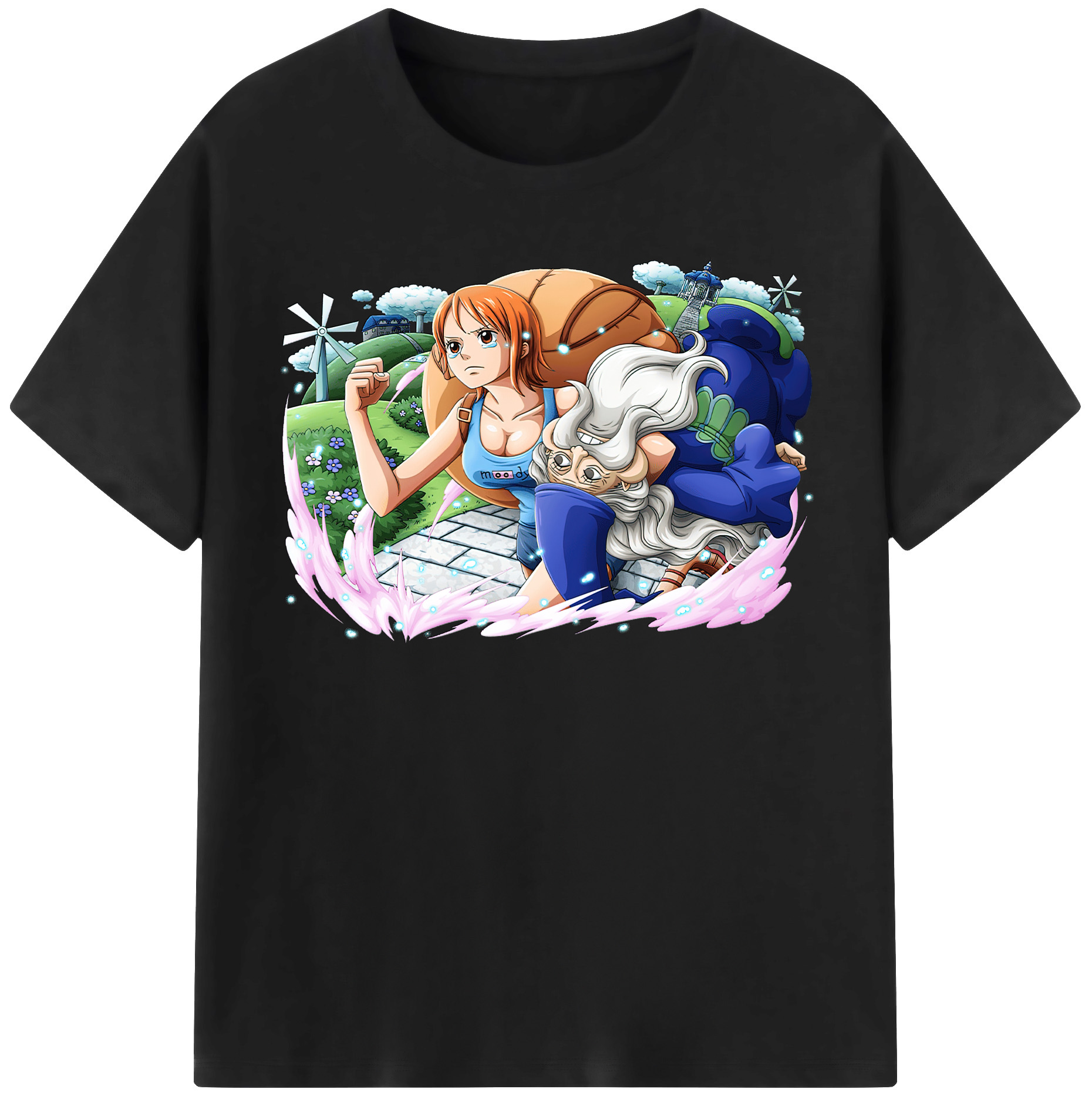 （画像用） ワンピース ナミ ONE PIECE Nami レディースカジュアルプリントTシャツ（綿100％）