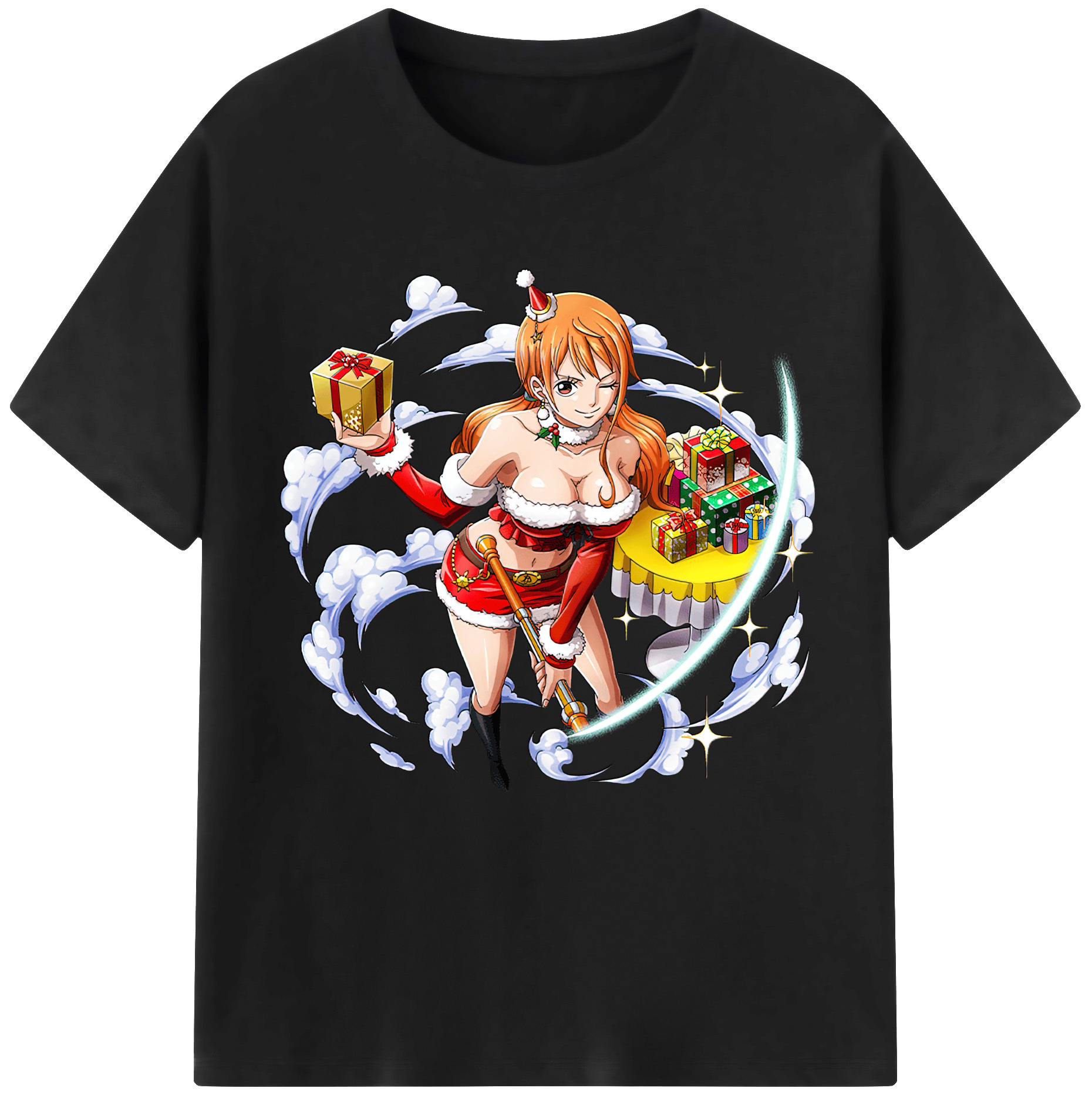 （画像用） ワンピース ナミ ONE PIECE Nami レディースカジュアルプリントTシャツ（綿100％）