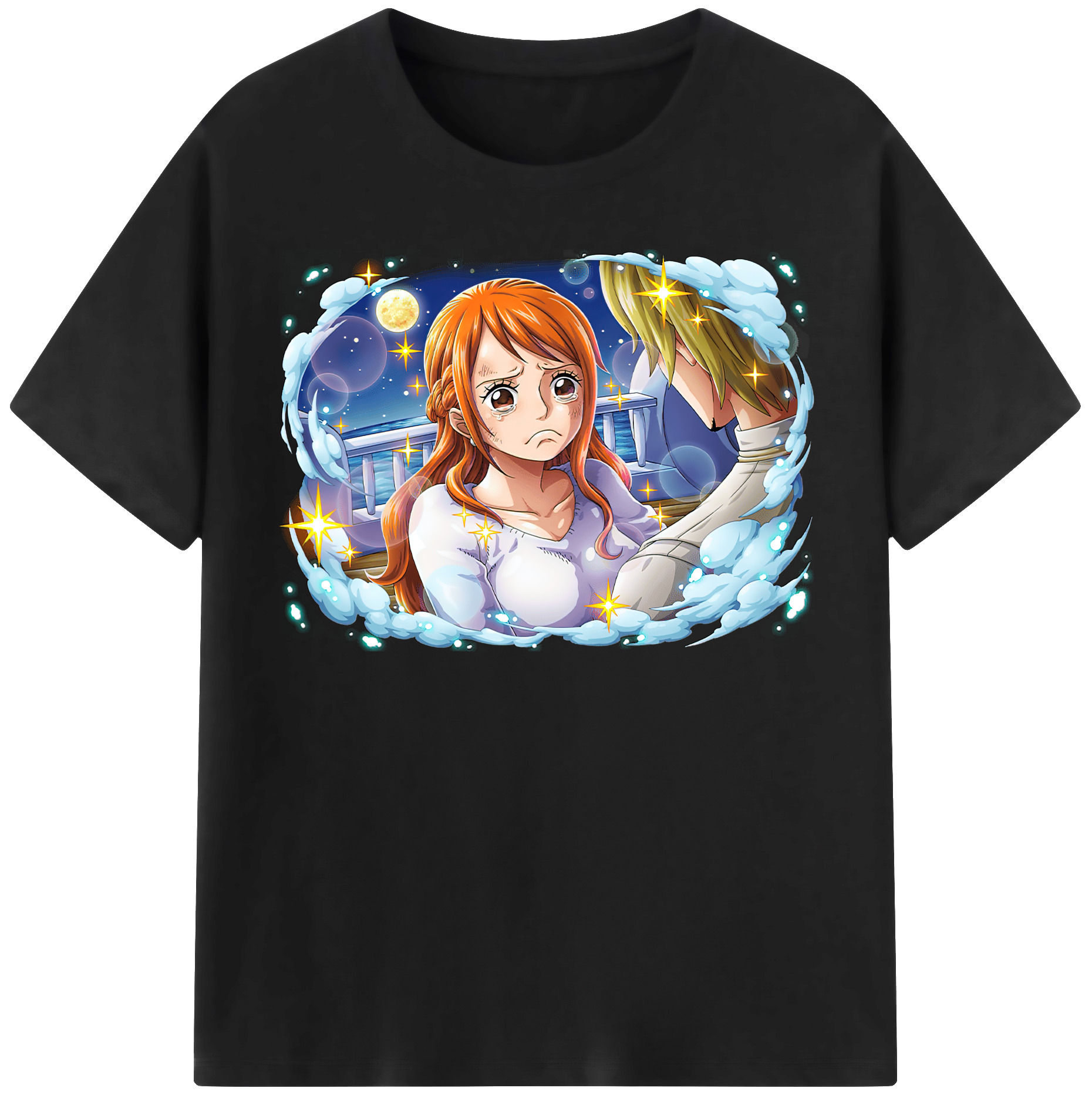 （画像用） ワンピース ナミ ONE PIECE Nami レディースカジュアルプリントTシャツ（綿100％）