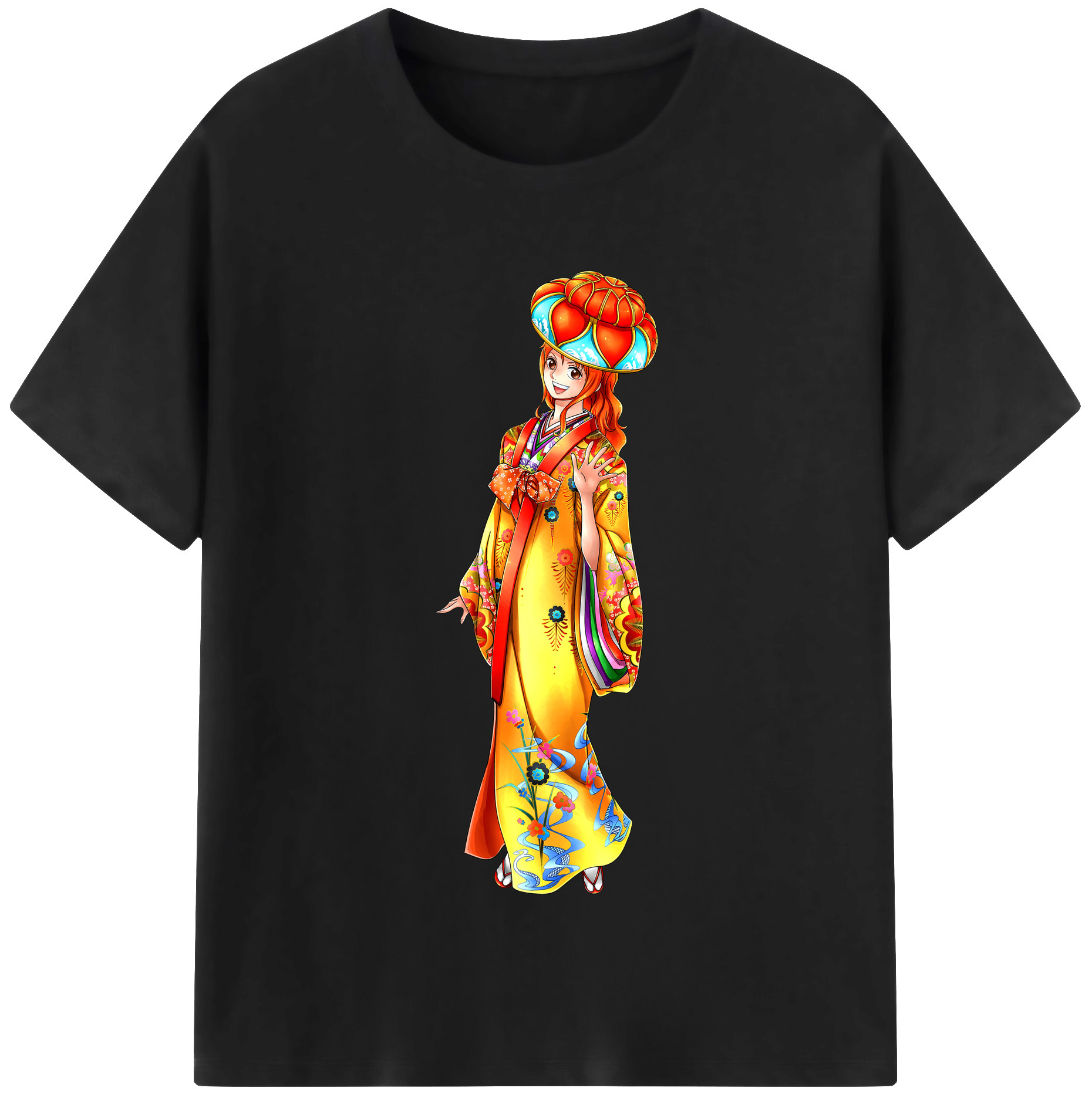 （画像用） ワンピース ナミ ONE PIECE Nami レディースカジュアルプリントTシャツ（綿100％）