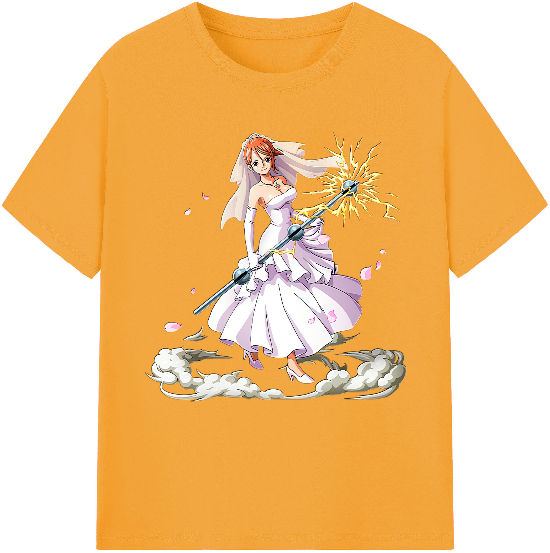 （画像用） ワンピース ナミ ONE PIECE Nami レディースカジュアルプリントTシャツ（綿100％）