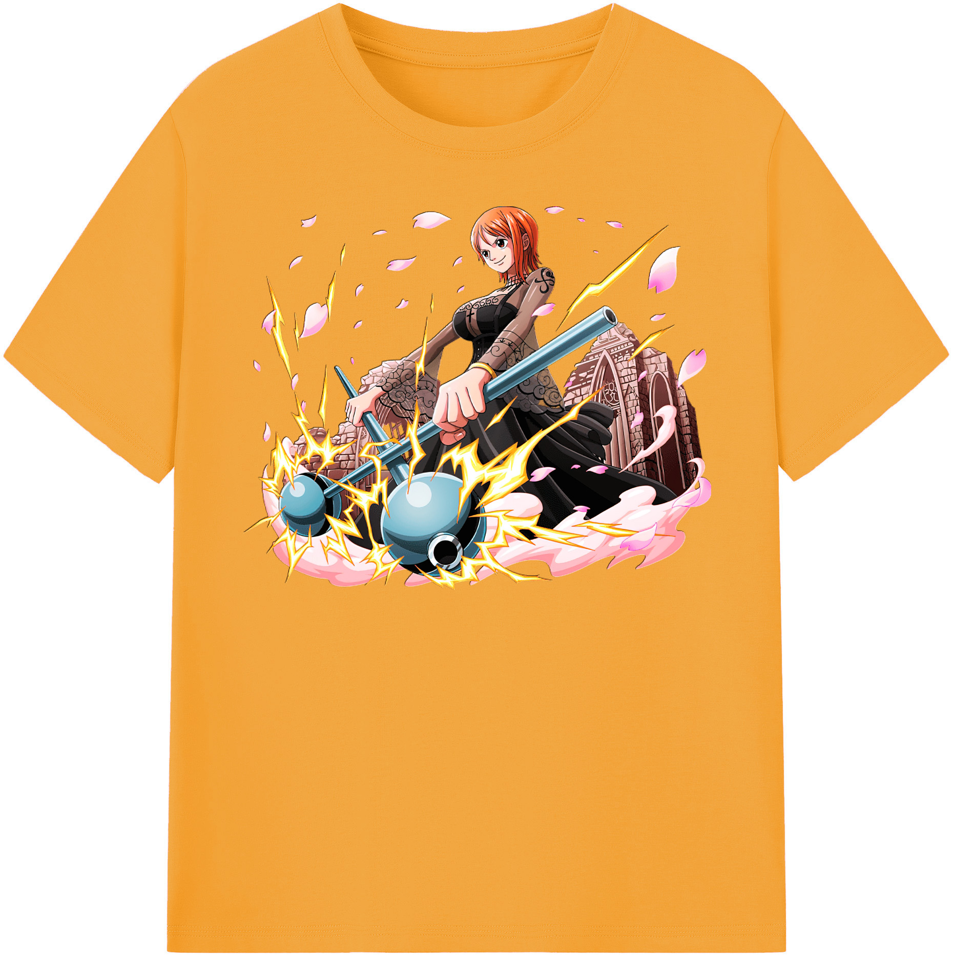 （画像用） ワンピース ナミ ONE PIECE Nami レディースカジュアルプリントTシャツ（綿100％）