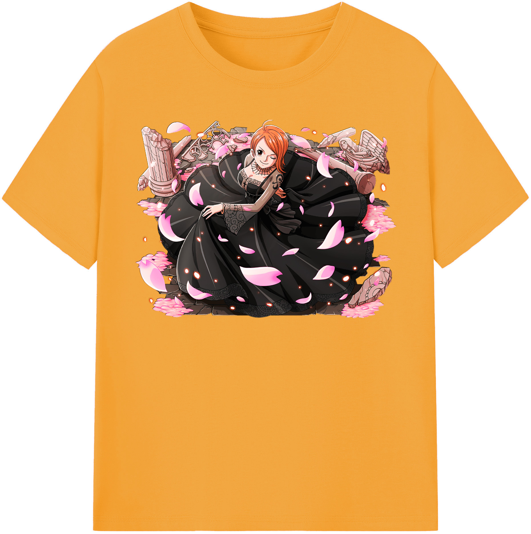 （画像用） ワンピース ナミ ONE PIECE Nami レディースカジュアルプリントTシャツ（綿100％）