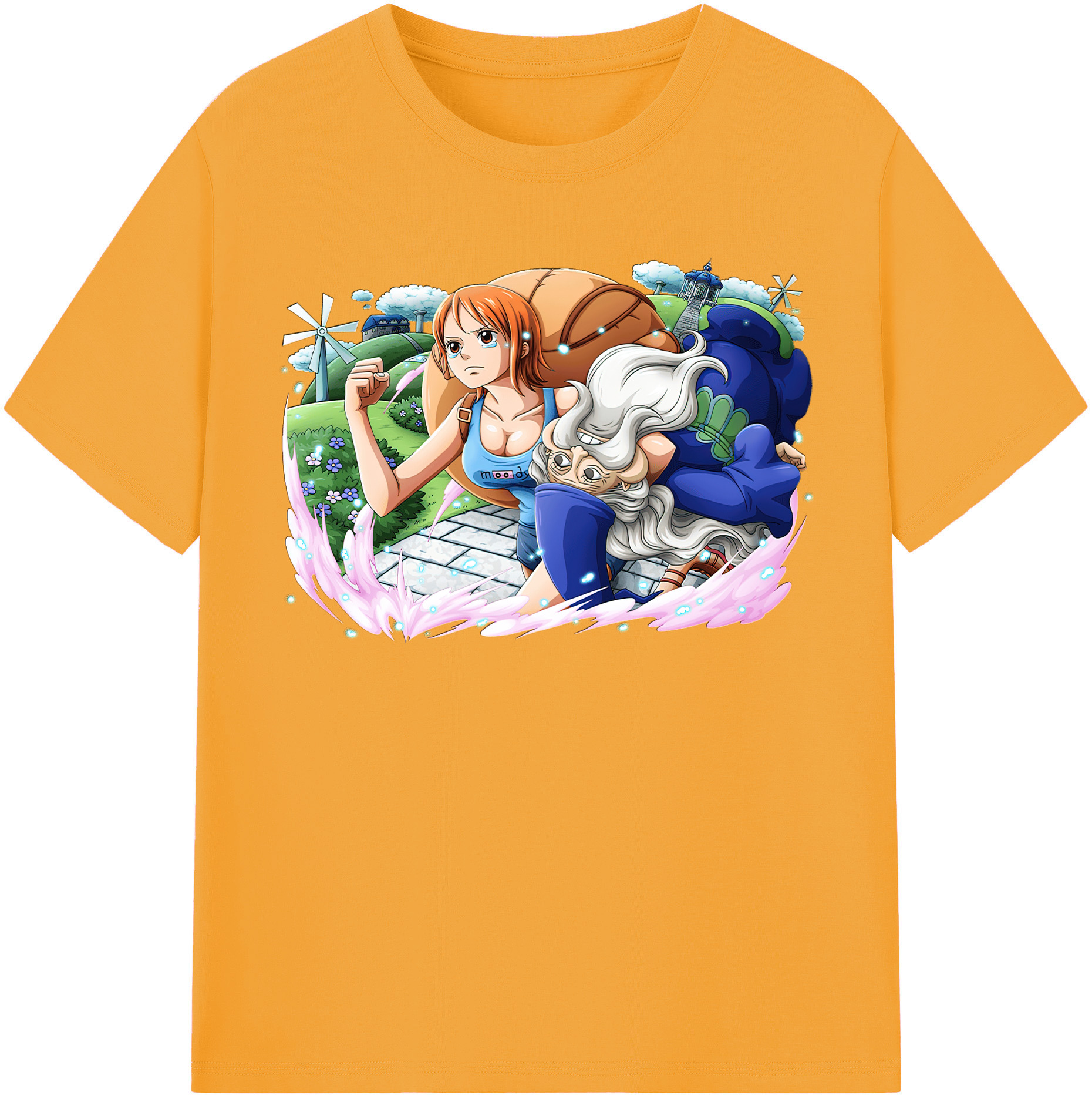 （画像用） ワンピース ナミ ONE PIECE Nami レディースカジュアルプリントTシャツ（綿100％）