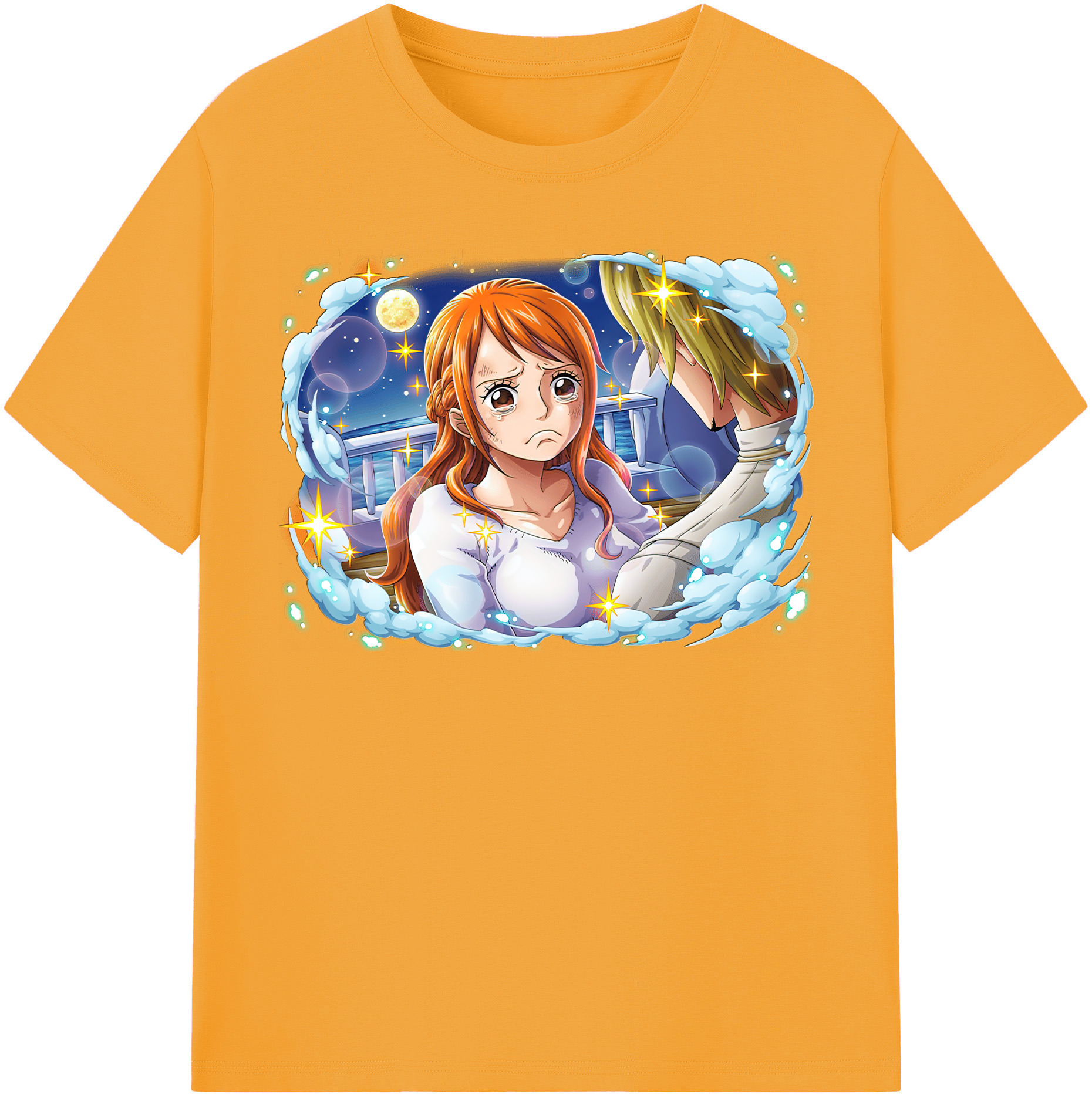 （画像用） ワンピース ナミ ONE PIECE Nami レディースカジュアルプリントTシャツ（綿100％）