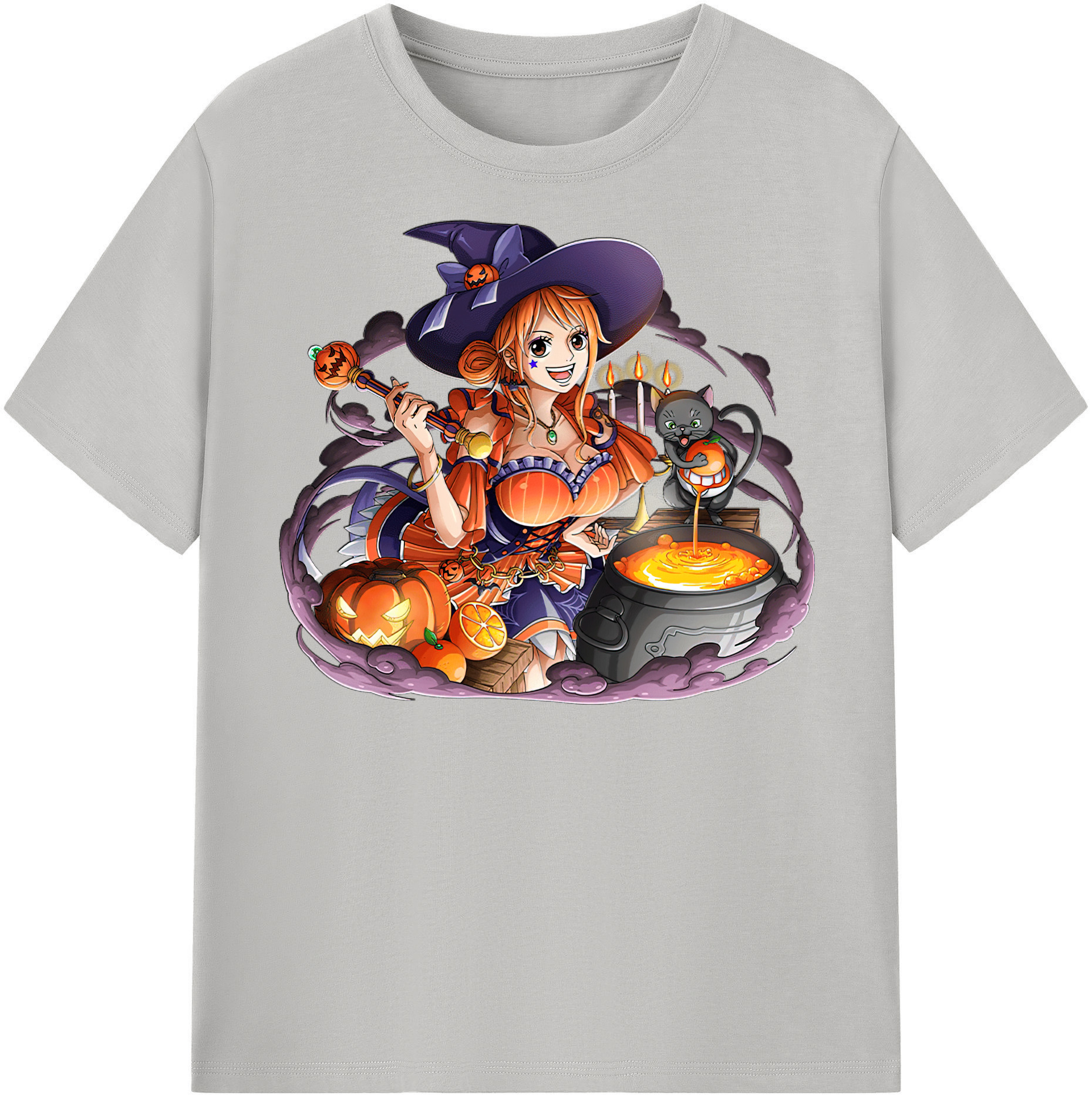 （画像用） ワンピース ナミ ONE PIECE Nami レディースカジュアルプリントTシャツ（綿100％）