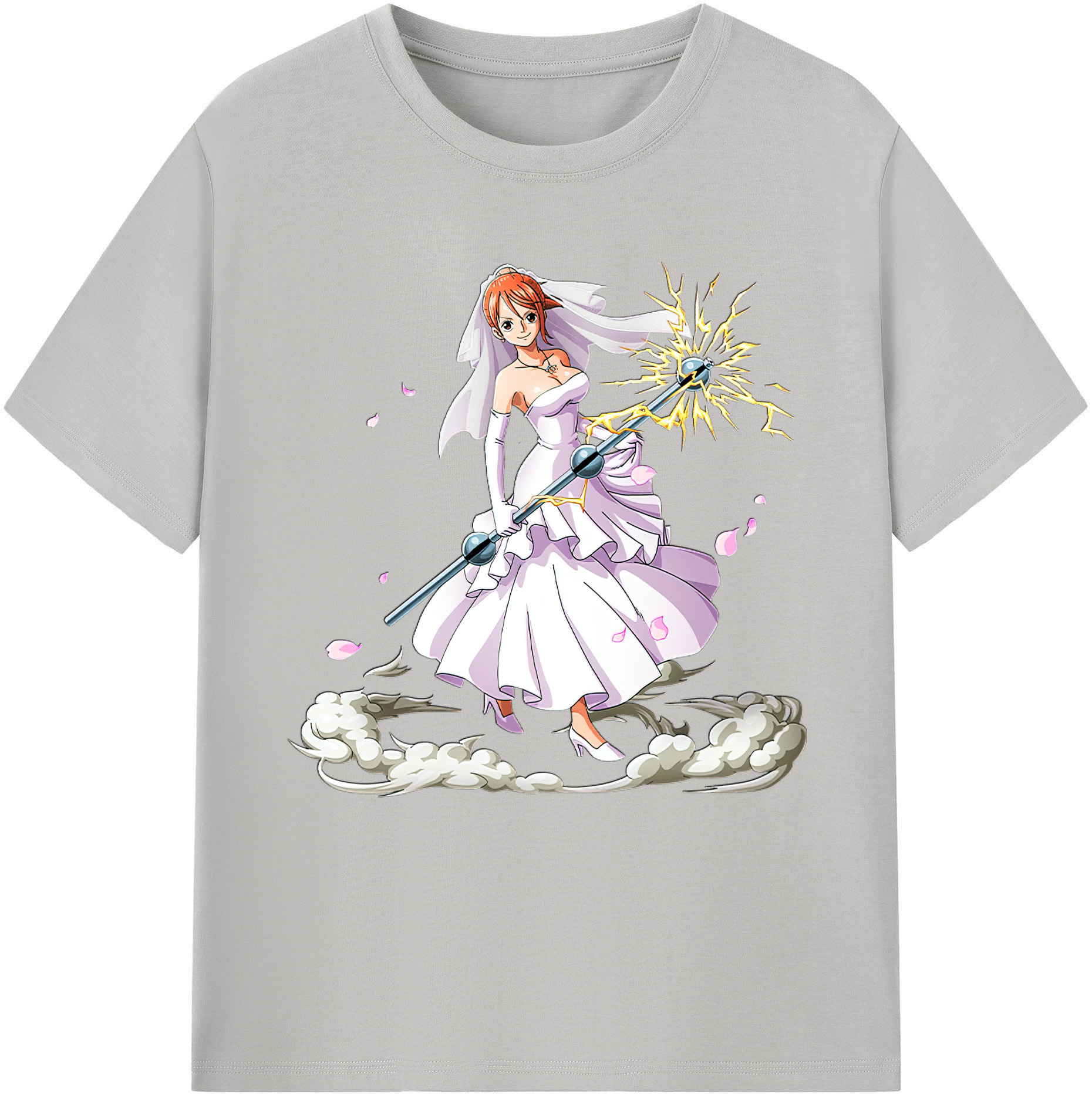 （画像用） ワンピース ナミ ONE PIECE Nami レディースカジュアルプリントTシャツ（綿100％）