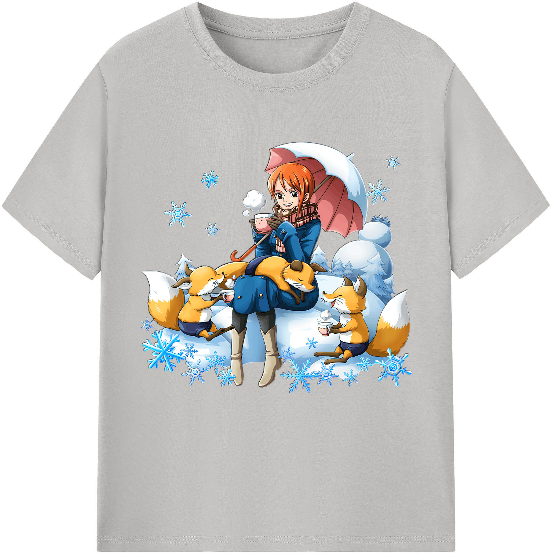 （画像用） ワンピース ナミ ONE PIECE Nami レディースカジュアルプリントTシャツ（綿100％）