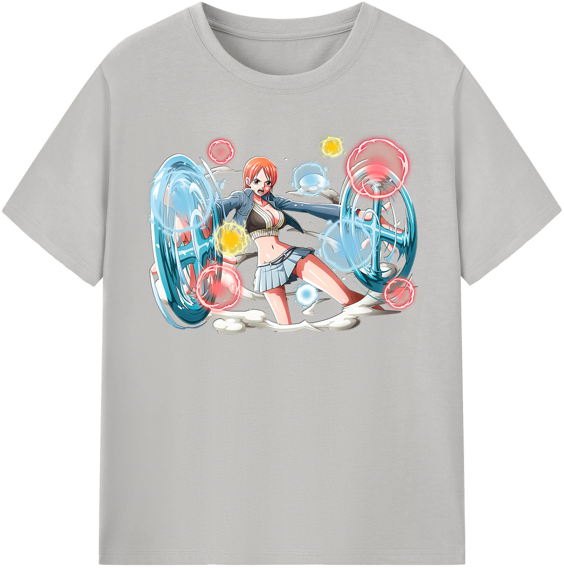 （画像用） ワンピース ナミ ONE PIECE Nami レディースカジュアルプリントTシャツ（綿100％）