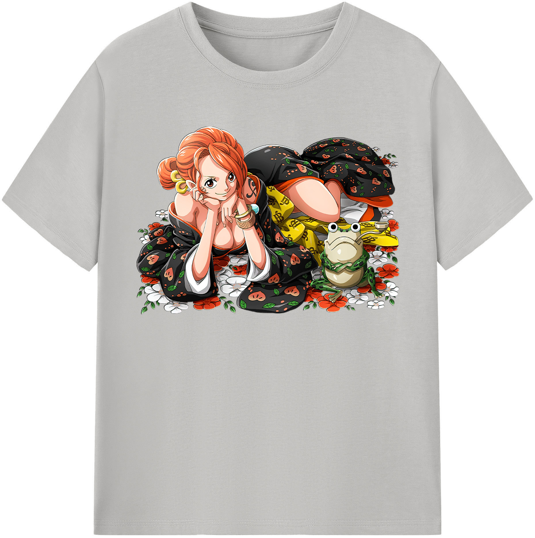 （画像用） ワンピース ナミ ONE PIECE Nami レディースカジュアルプリントTシャツ（綿100％）