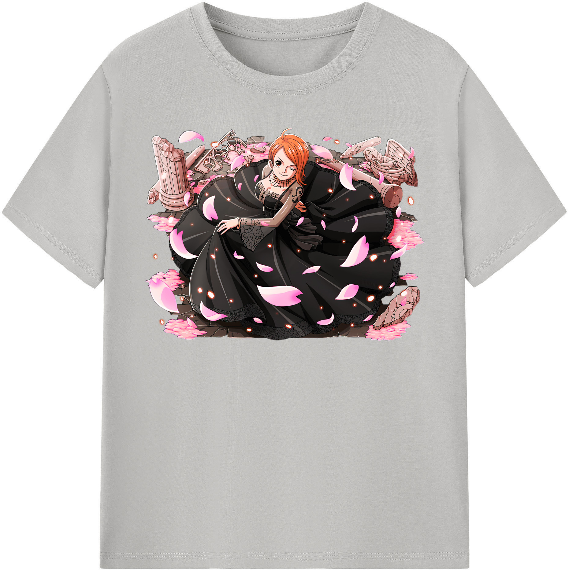 （画像用） ワンピース ナミ ONE PIECE Nami レディースカジュアルプリントTシャツ（綿100％）