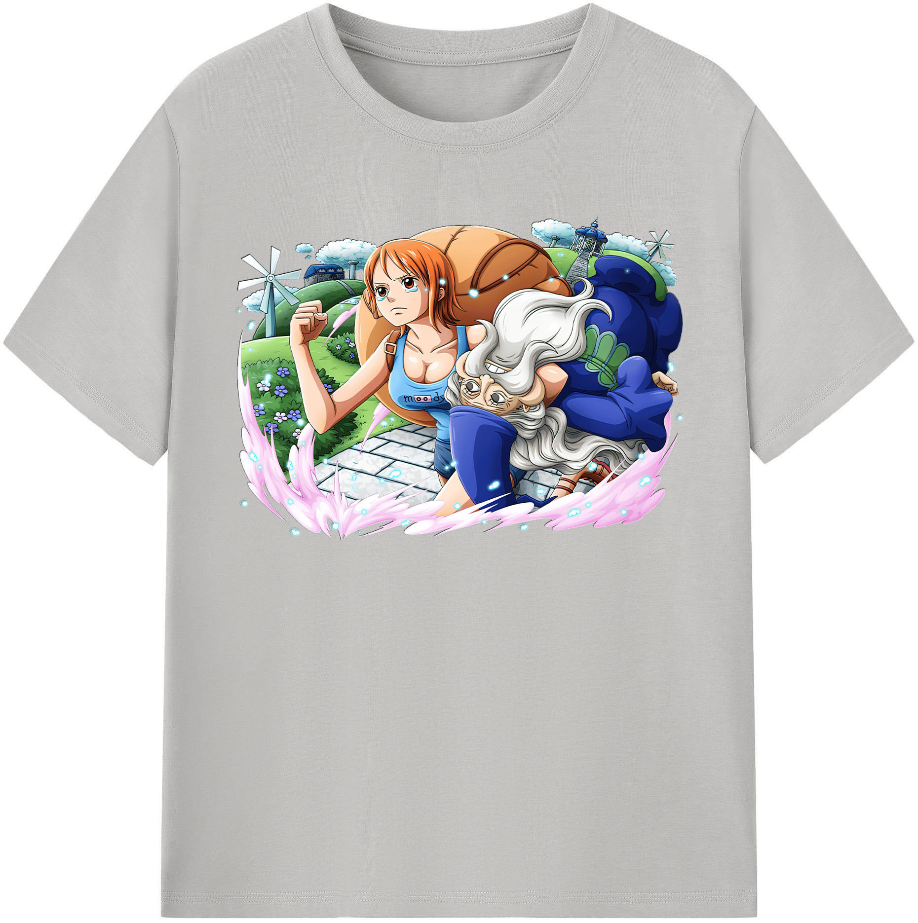 （画像用） ワンピース ナミ ONE PIECE Nami レディースカジュアルプリントTシャツ（綿100％）