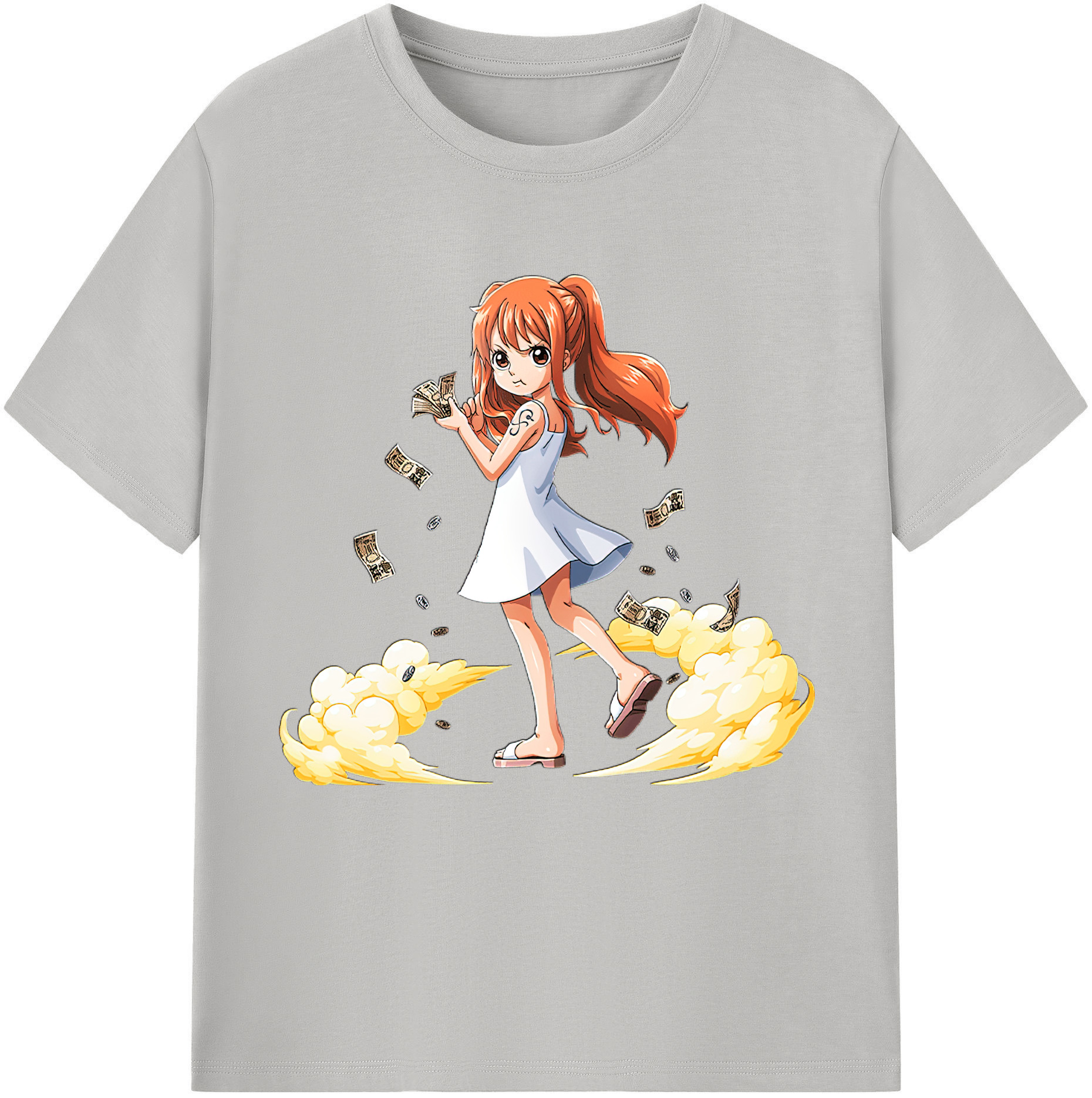 ワンピース ナミ ONE PIECE Nami レディースカジュアルプリントTシャツ（綿100％）