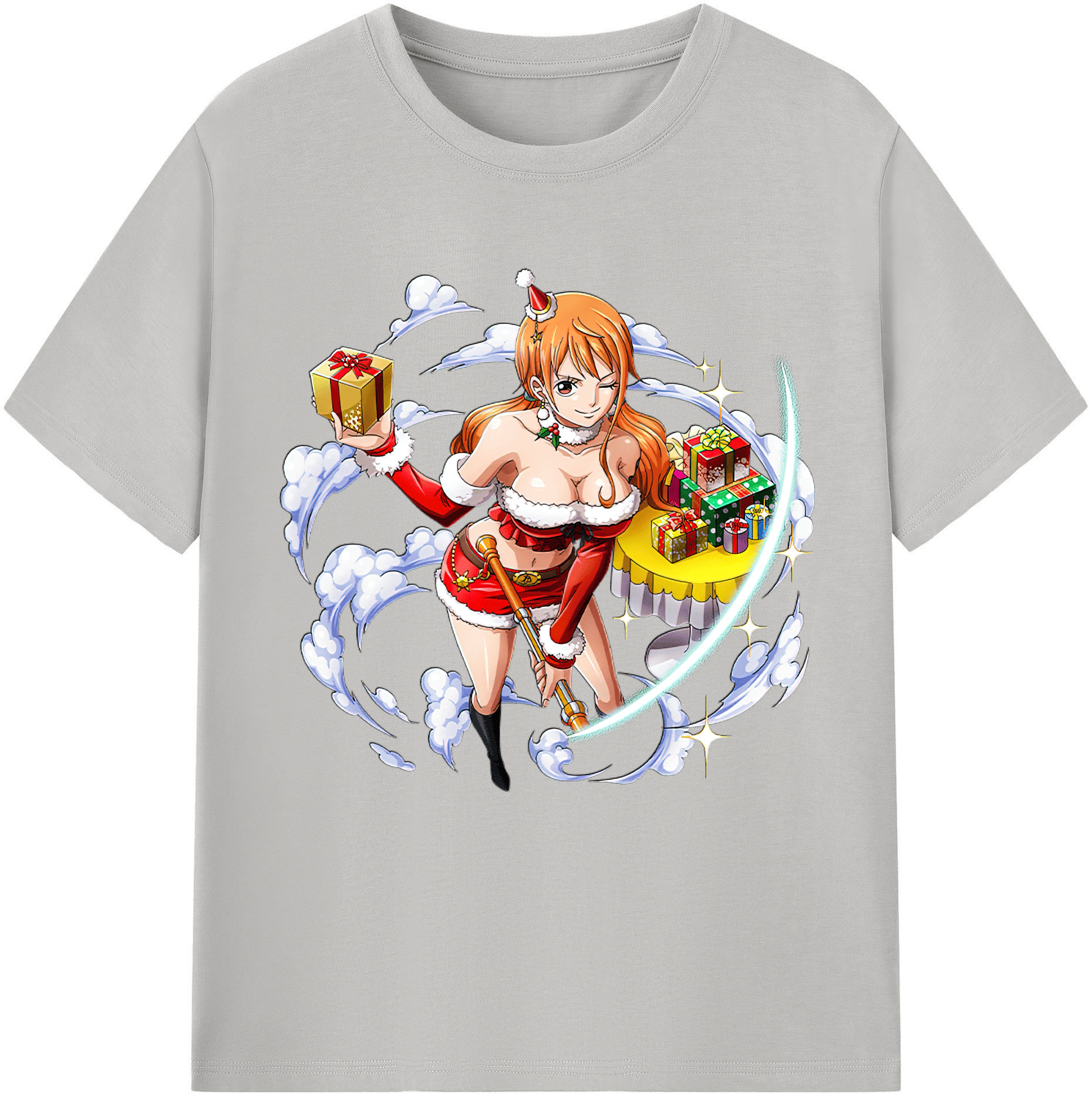 （画像用） ワンピース ナミ ONE PIECE Nami レディースカジュアルプリントTシャツ（綿100％）