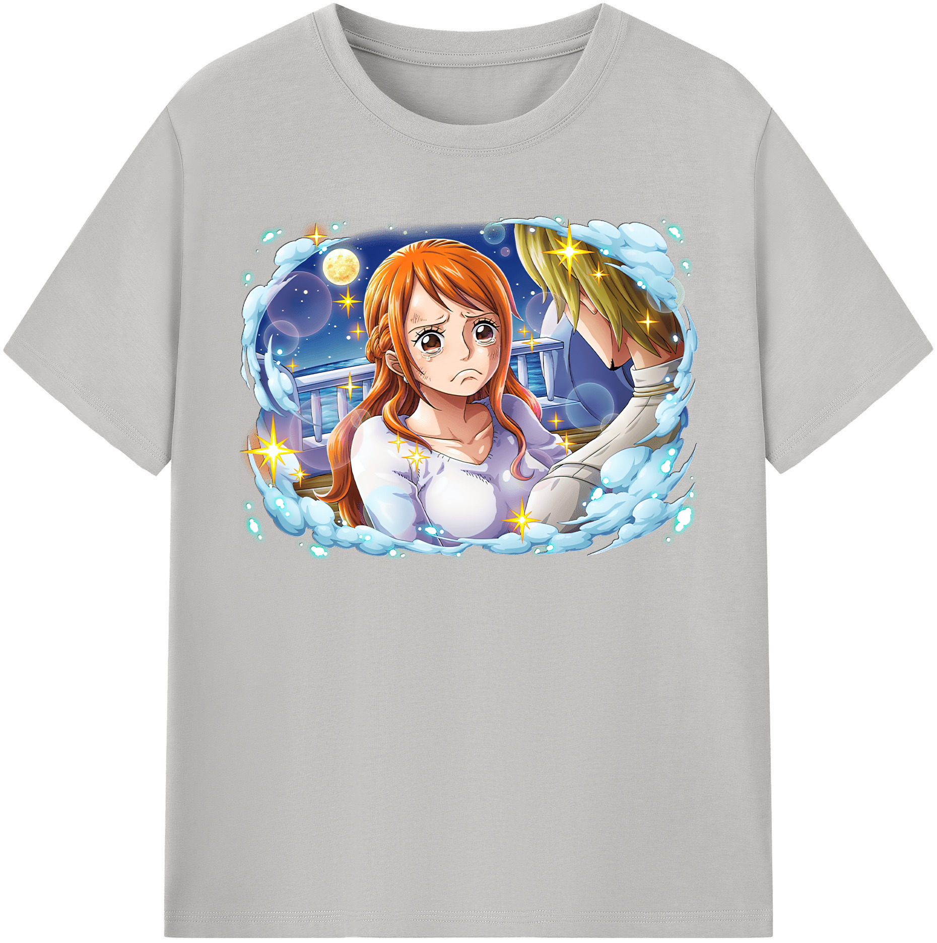 （画像用） ワンピース ナミ ONE PIECE Nami レディースカジュアルプリントTシャツ（綿100％）