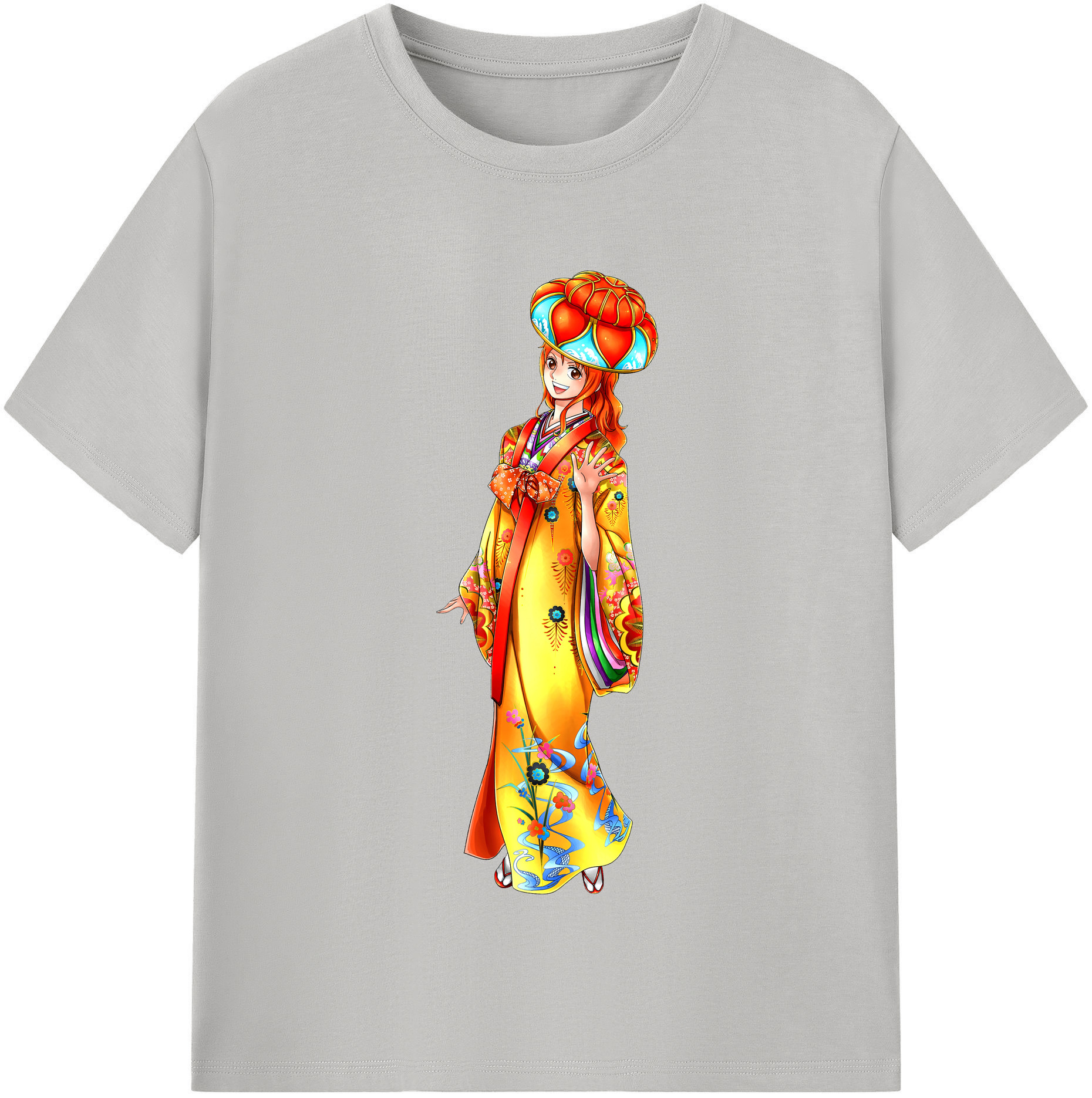 （画像用） ワンピース ナミ ONE PIECE Nami レディースカジュアルプリントTシャツ（綿100％）