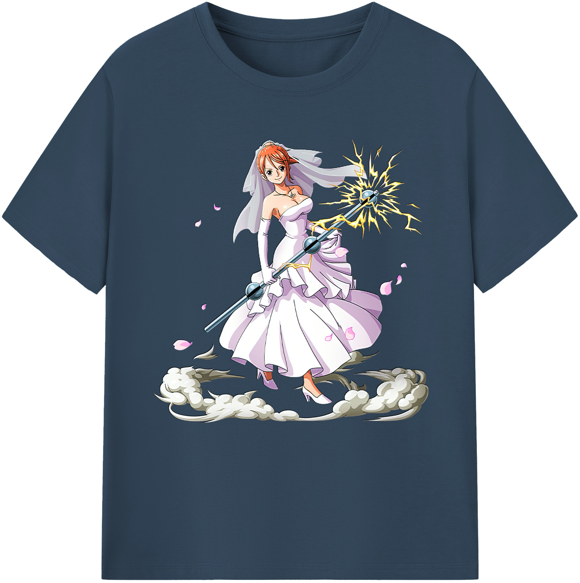 （画像用） ワンピース ナミ ONE PIECE Nami レディースカジュアルプリントTシャツ（綿100％）