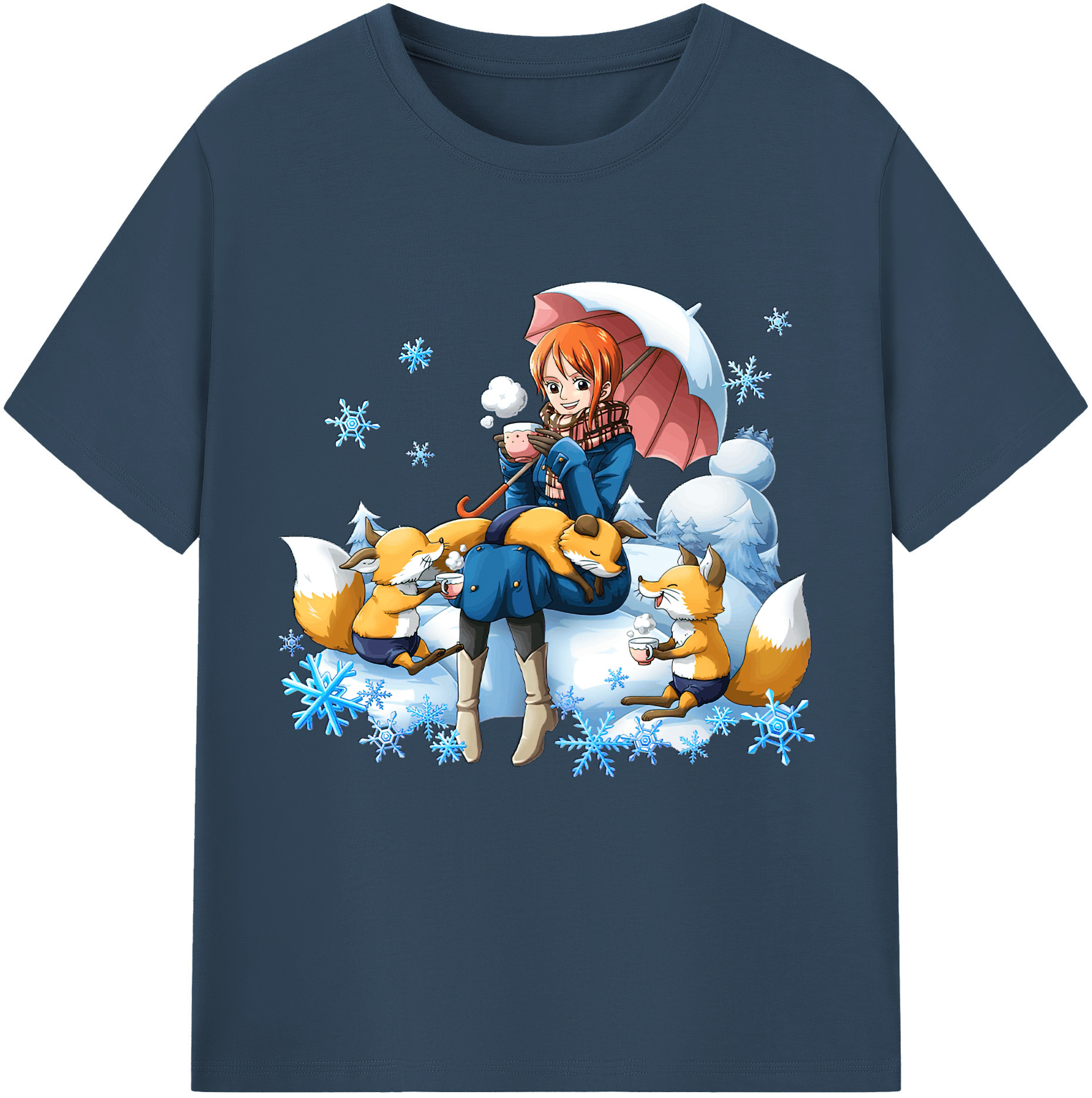 （画像用） ワンピース ナミ ONE PIECE Nami レディースカジュアルプリントTシャツ（綿100％）