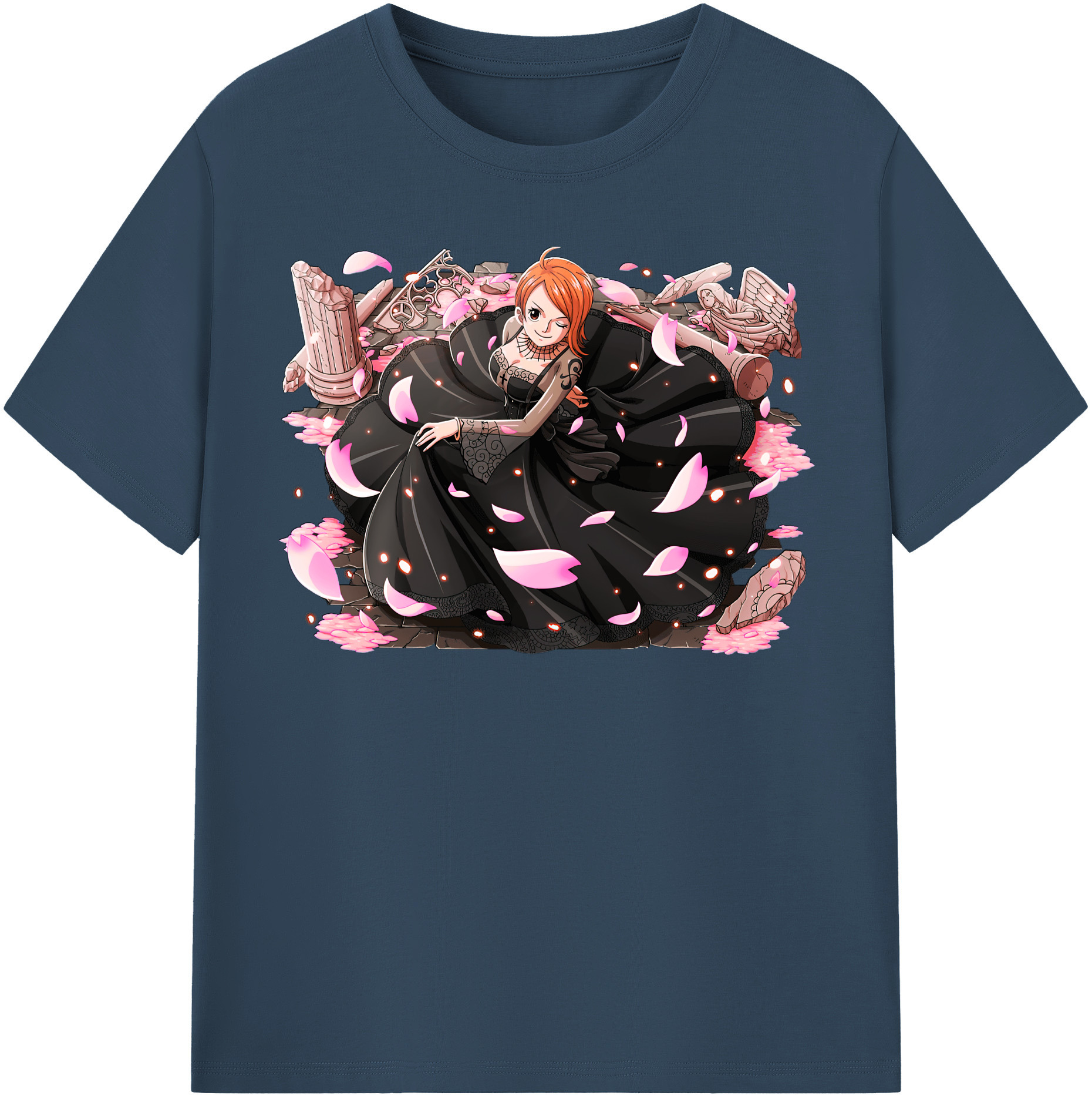 （画像用） ワンピース ナミ ONE PIECE Nami レディースカジュアルプリントTシャツ（綿100％）