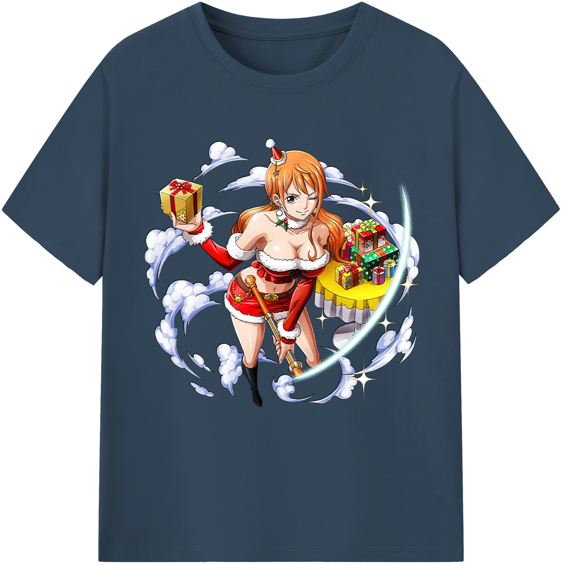 （画像用） ワンピース ナミ ONE PIECE Nami レディースカジュアルプリントTシャツ（綿100％）