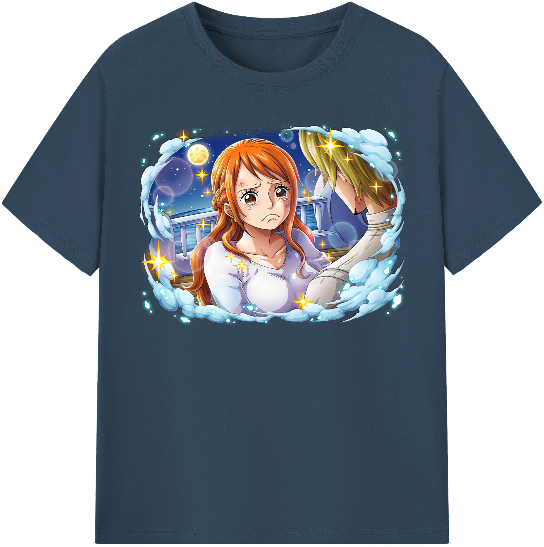 （画像用） ワンピース ナミ ONE PIECE Nami レディースカジュアルプリントTシャツ（綿100％）