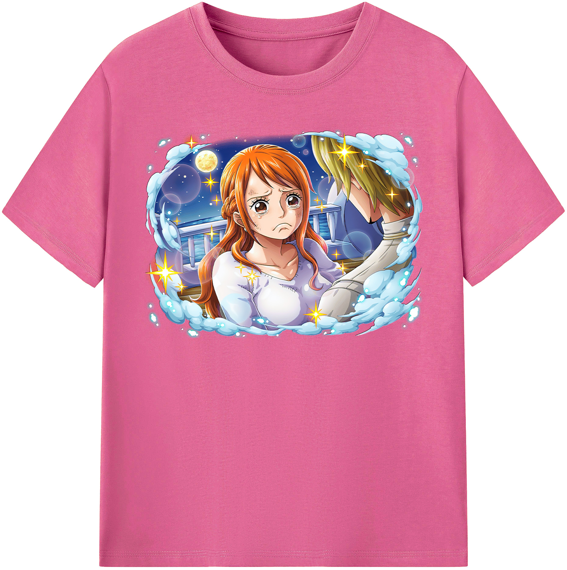 （画像用） ワンピース ナミ ONE PIECE Nami レディースカジュアルプリントTシャツ（綿100％）