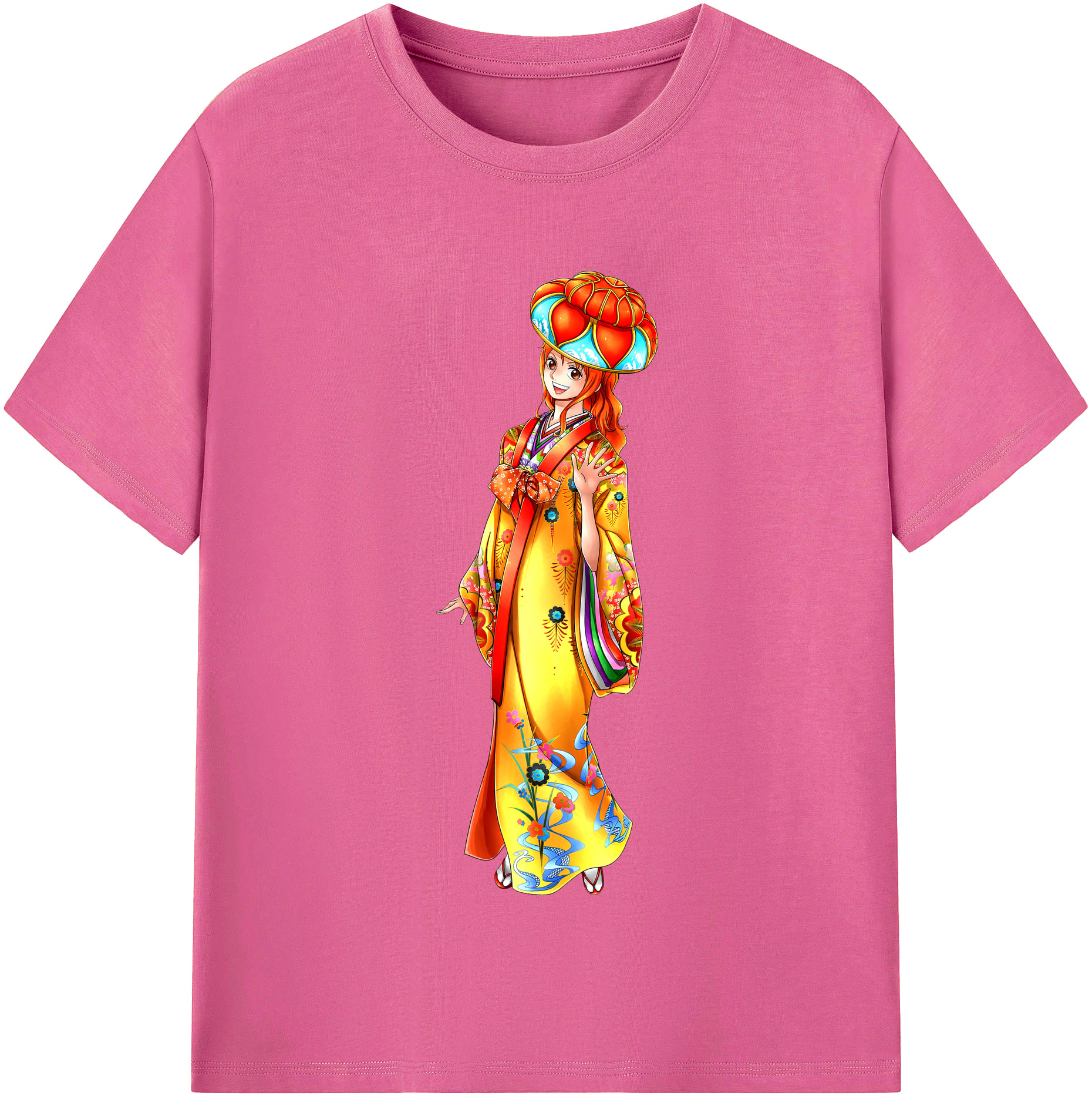 （画像用） ワンピース ナミ ONE PIECE Nami レディースカジュアルプリントTシャツ（綿100％）