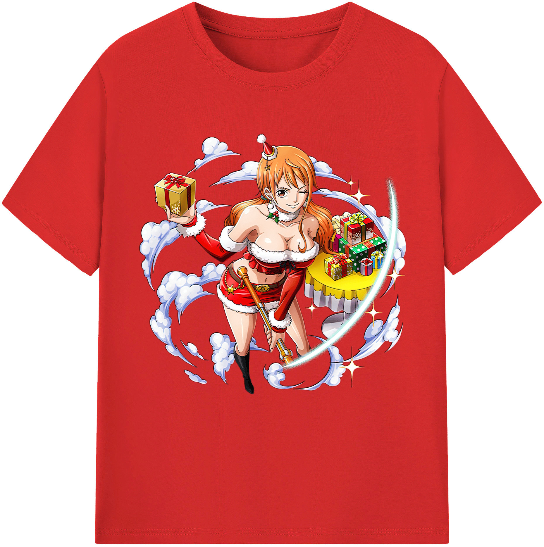 （画像用） ワンピース ナミ ONE PIECE Nami レディースカジュアルプリントTシャツ（綿100％）