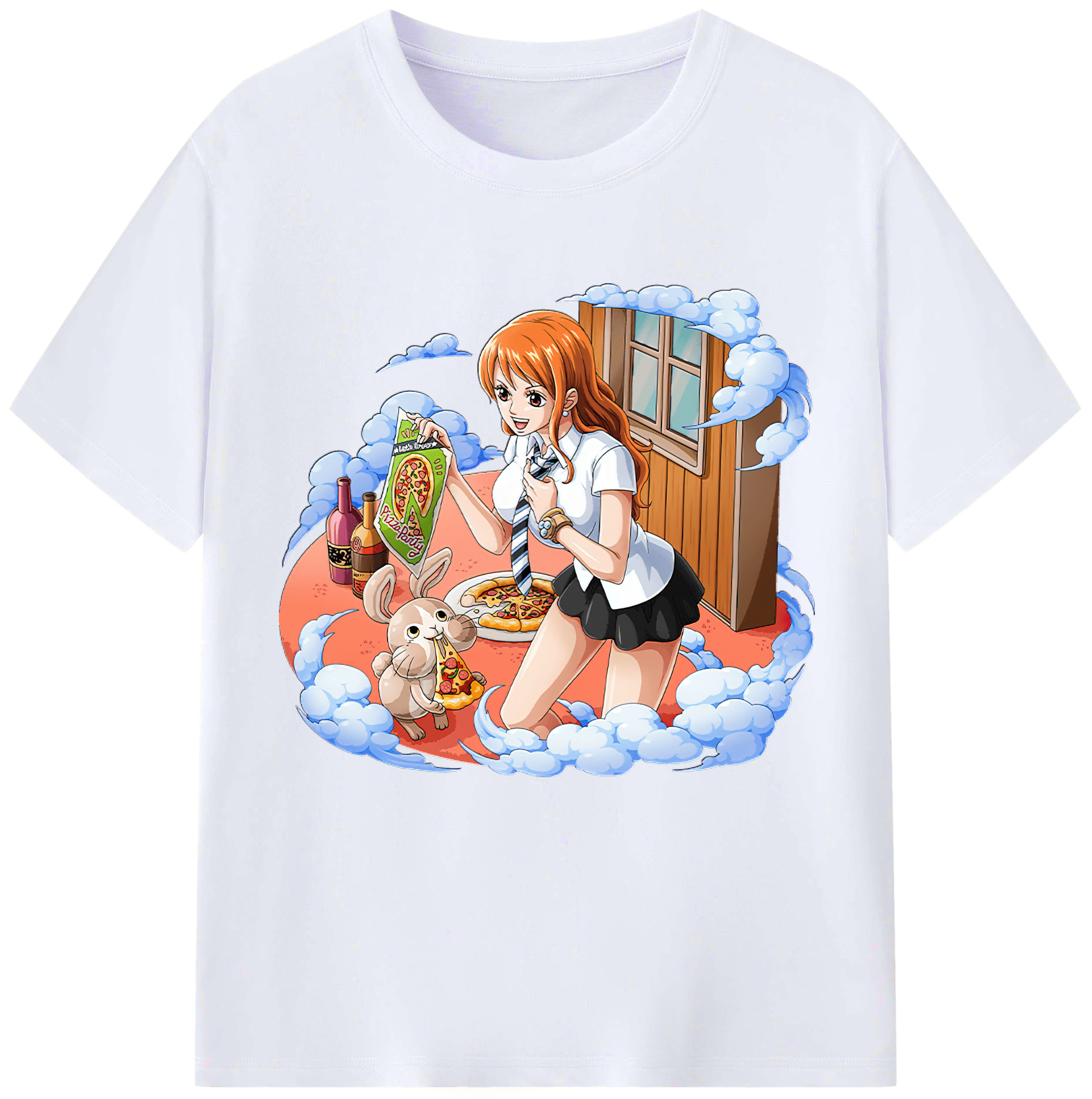 （画像用） ワンピース ナミ ONE PIECE Nami レディースカジュアルプリントTシャツ（綿100％）