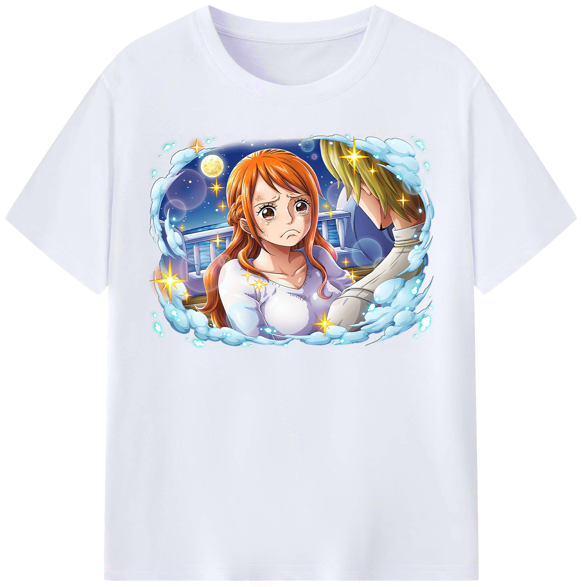 （画像用） ワンピース ナミ ONE PIECE Nami レディースカジュアルプリントTシャツ（綿100％）