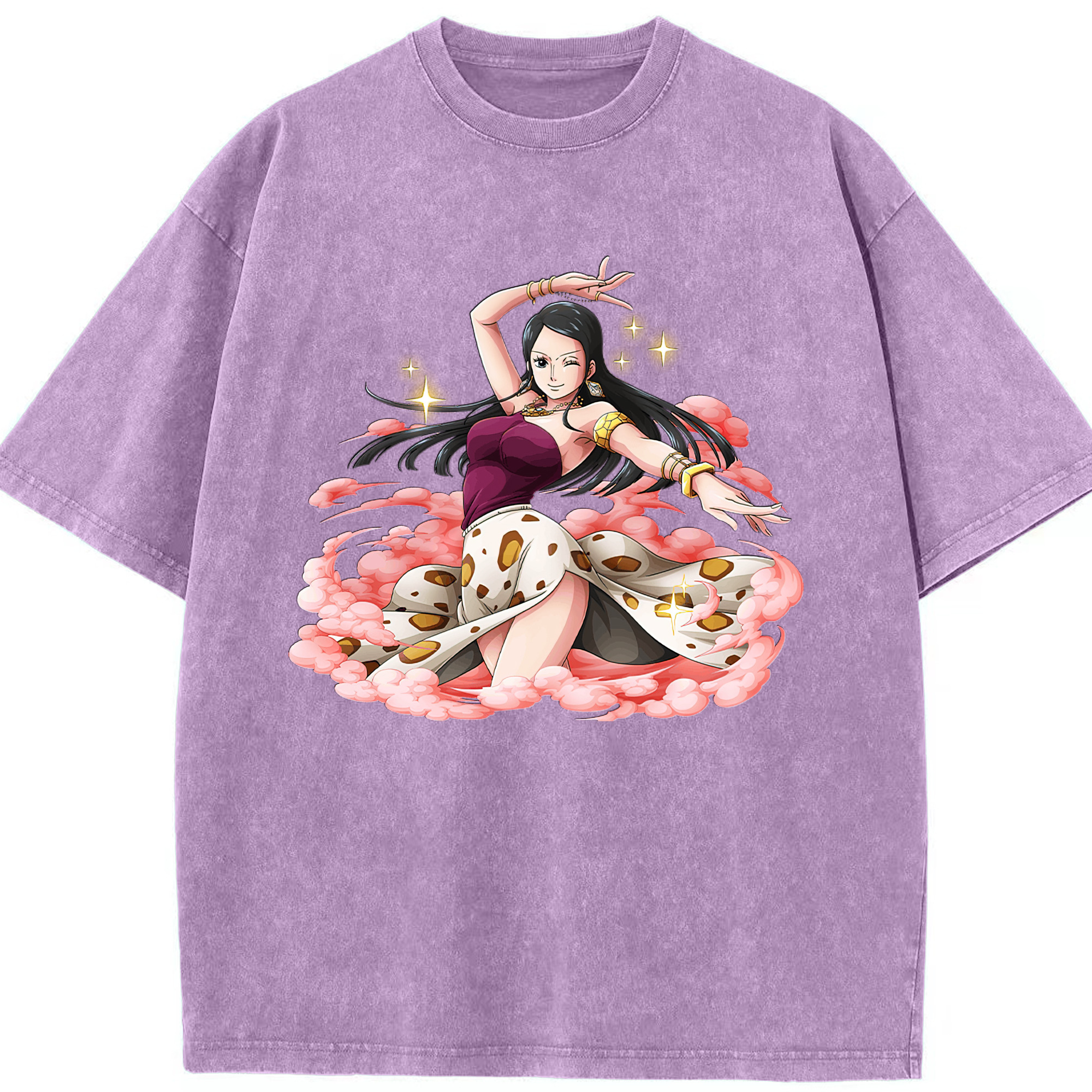 ワンピース ニコ・ロビン ONE PIECE Nico Robin 綿100% ヴィンテージ風 半袖Tシャツ（フロントプリント）