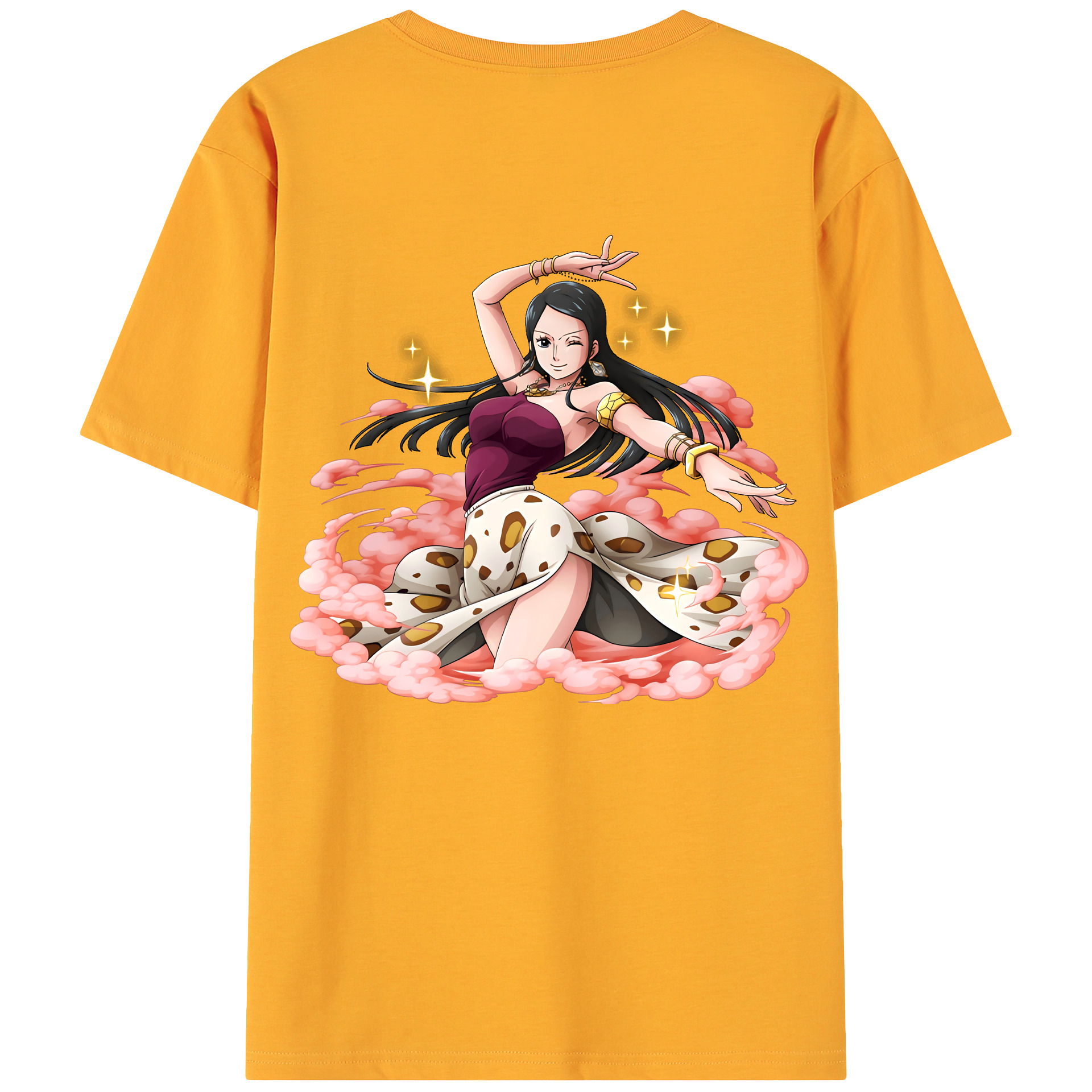 ワンピース ニコ・ロビン ONE PIECE Nico Robin 綿100％ メンズ半袖Tシャツ（バックプリント） 通気性