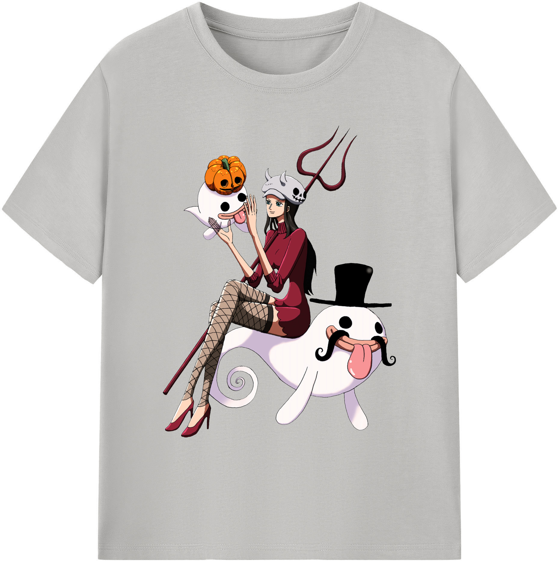 ワンピース ニコ・ロビン ONE PIECE Nico Robin 綿100％ メンズ半袖Tシャツ｜肌触りやわらか＆通気性