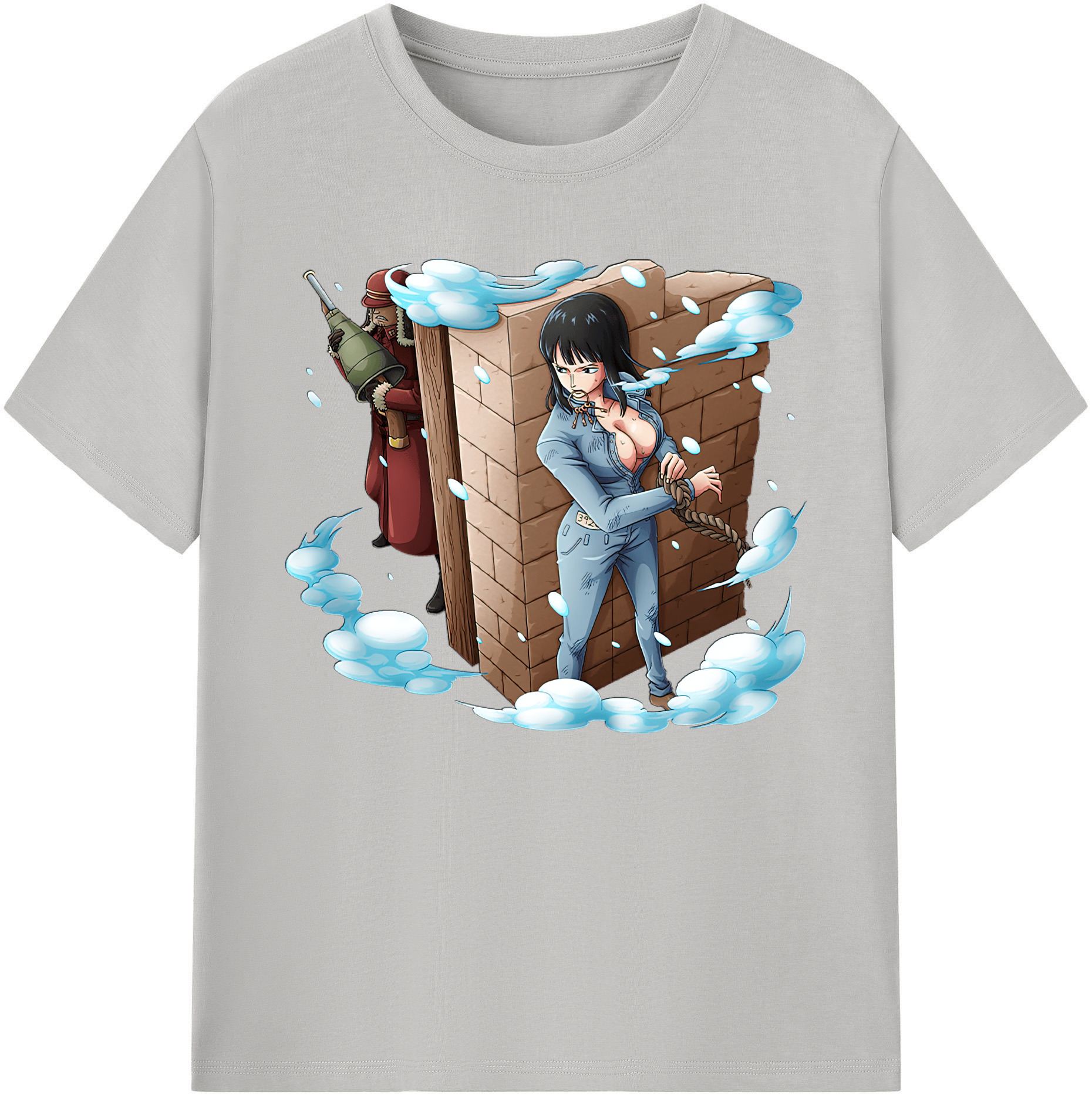 ワンピース ニコ・ロビン ONE PIECE Nico Robin 綿100％ メンズ半袖Tシャツ｜肌触りやわらか＆通気性