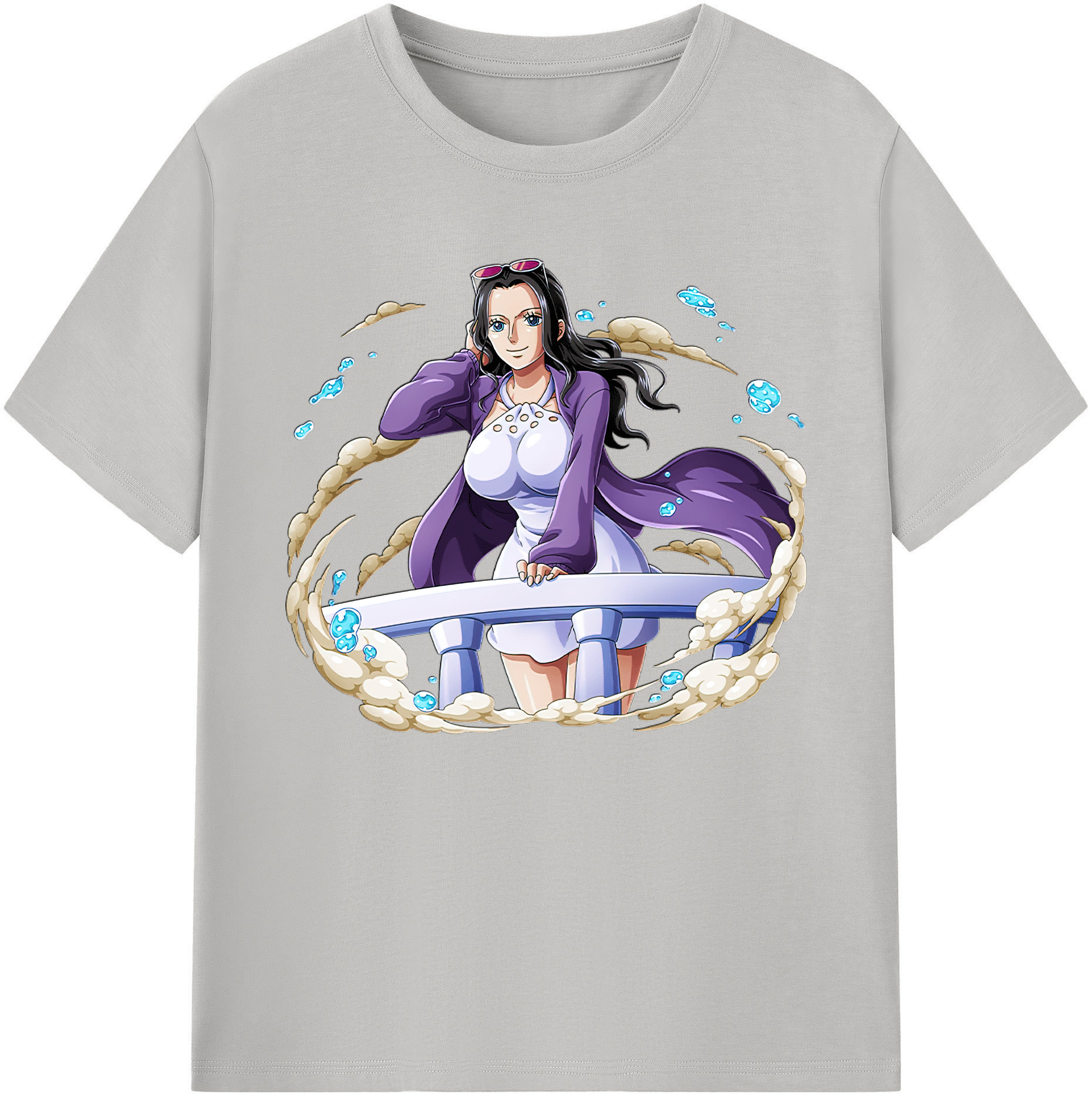ワンピース ニコ・ロビン ONE PIECE Nico Robin 綿100％ メンズ半袖Tシャツ｜肌触りやわらか＆通気性