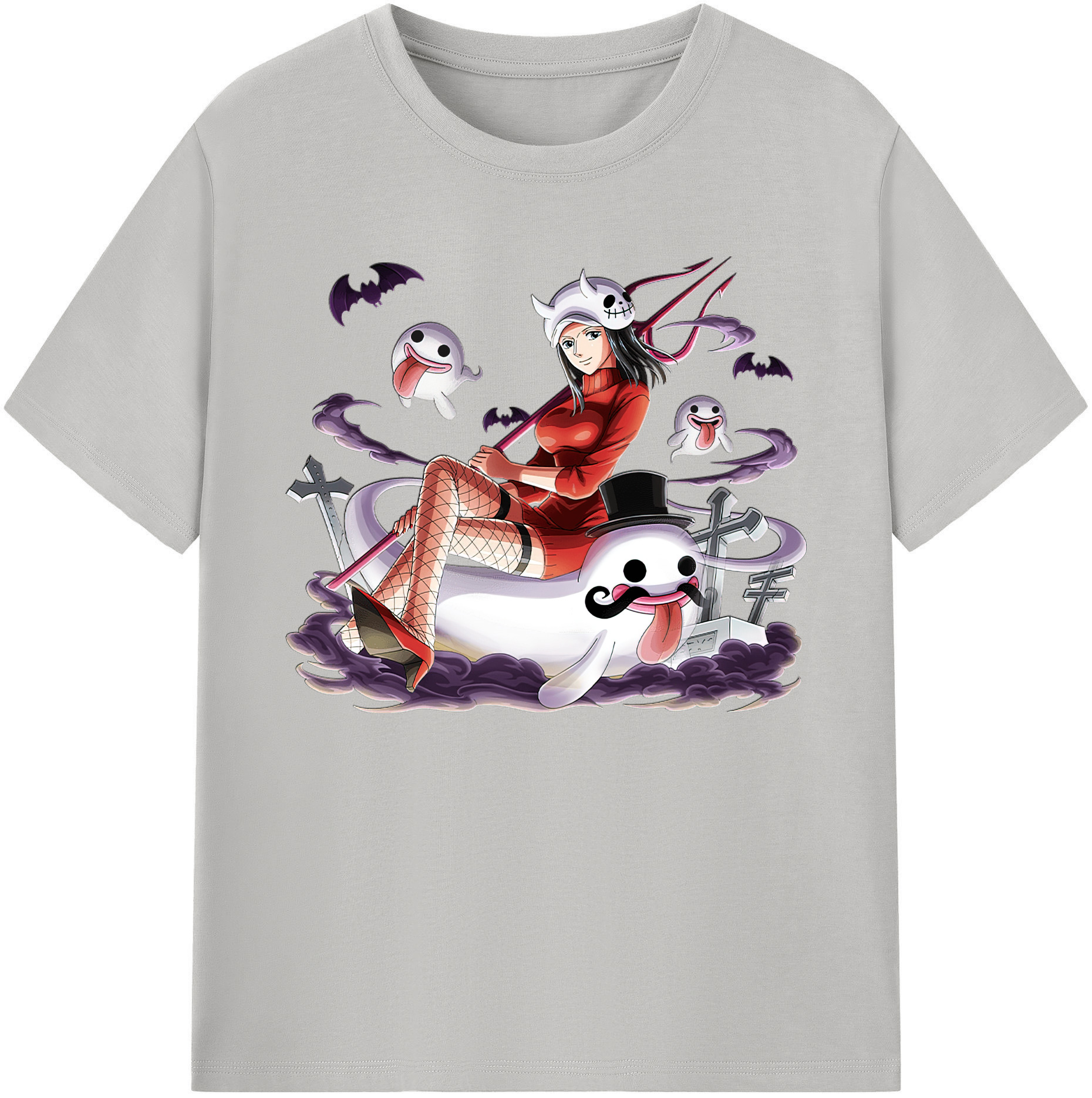ワンピース ニコ・ロビン ONE PIECE Nico Robin 綿100％ メンズ半袖Tシャツ｜肌触りやわらか＆通気性